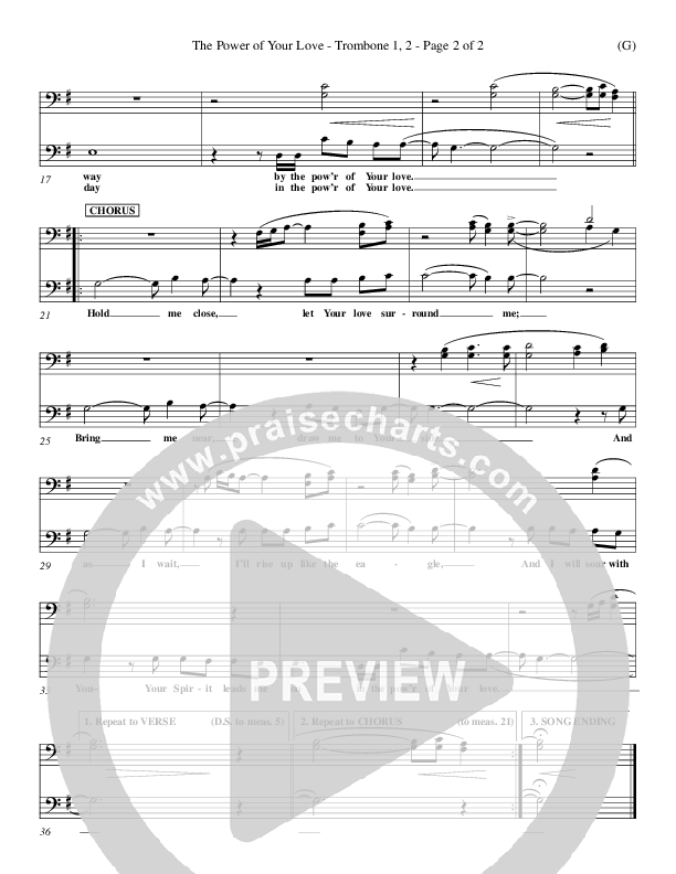 The Power Of Your Love Trombone 1/2 (Geoff Bullock)