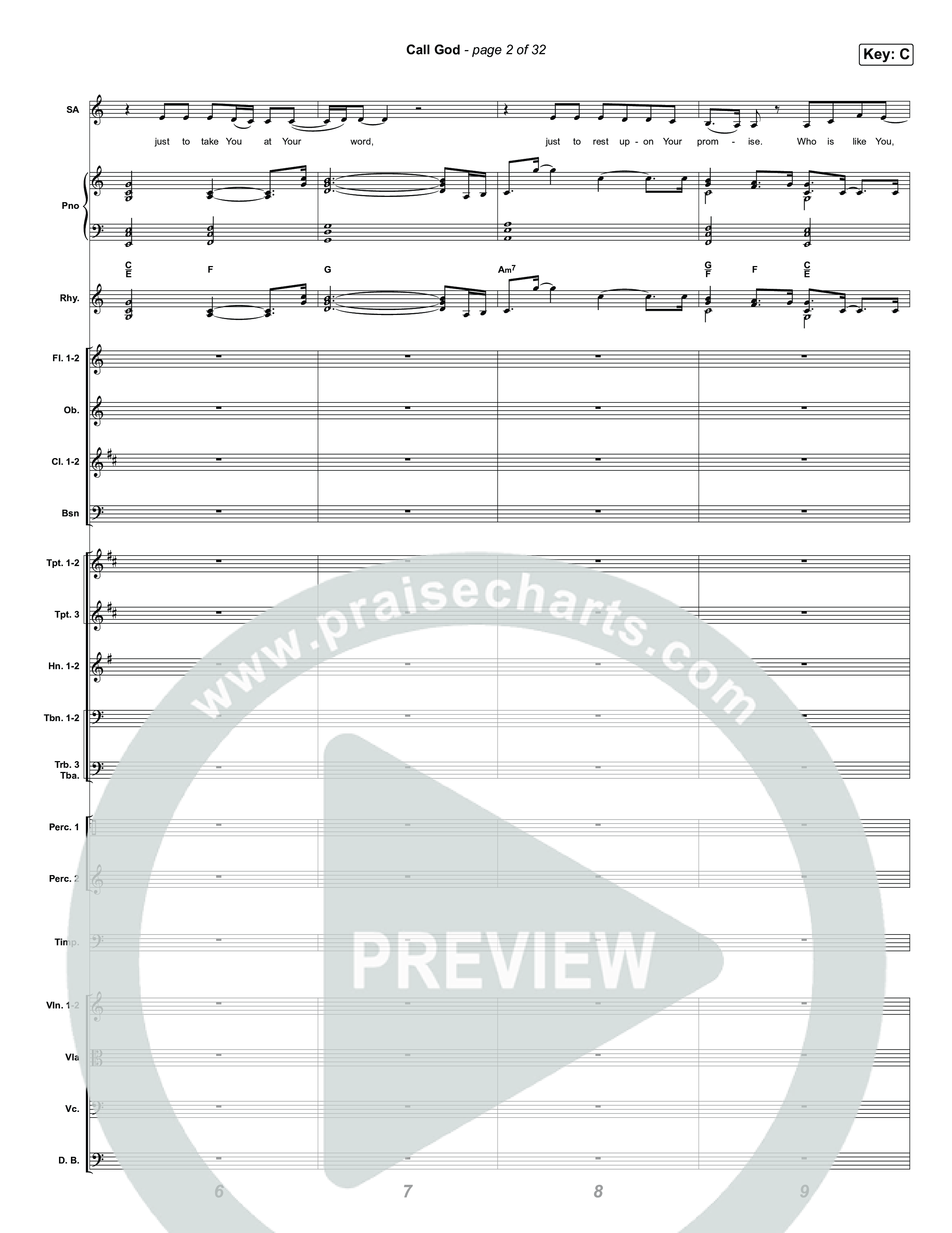 Call God Orchestration (Elevation Worship / Chandler Moore / Chris Brown)