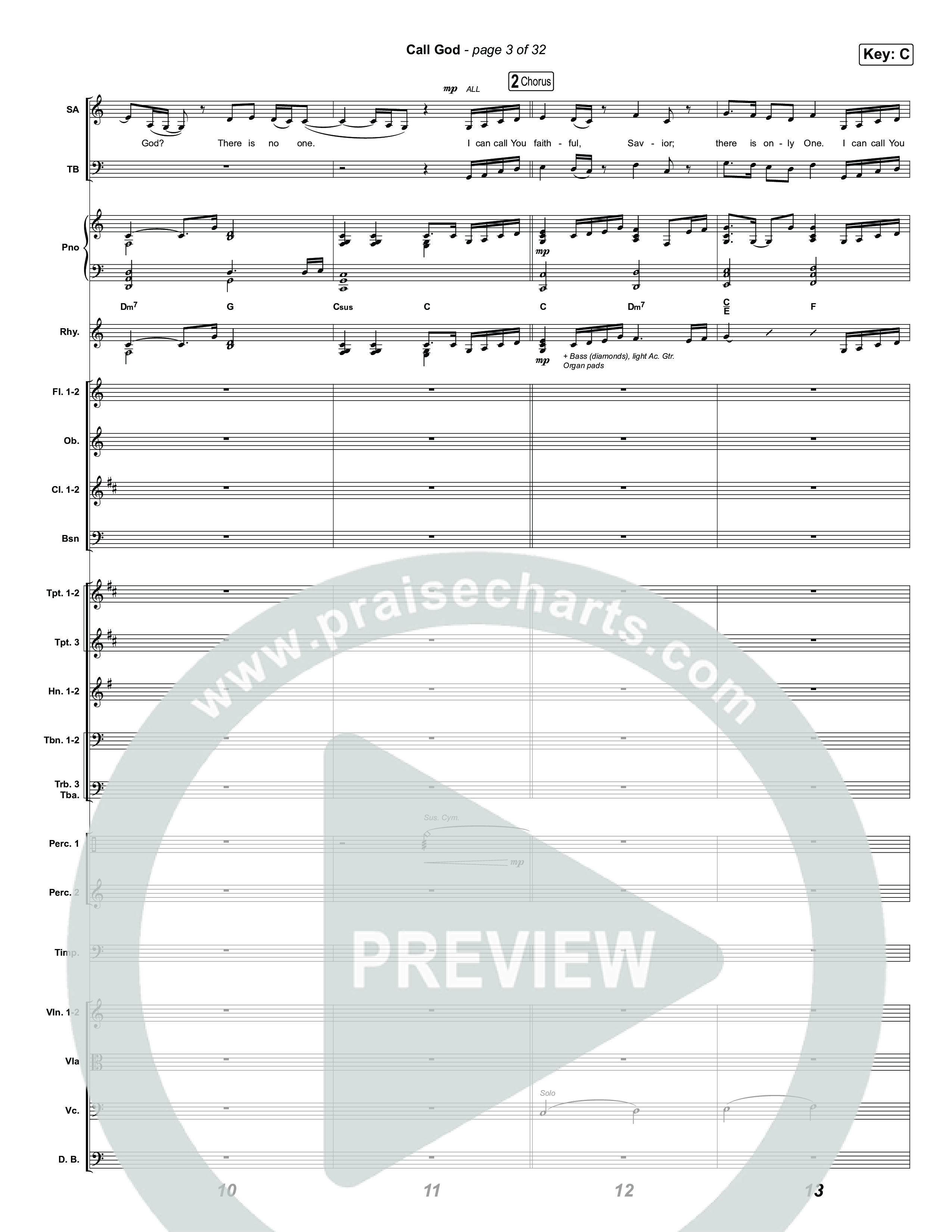 Call God Orchestration (Elevation Worship / Chandler Moore / Chris Brown)