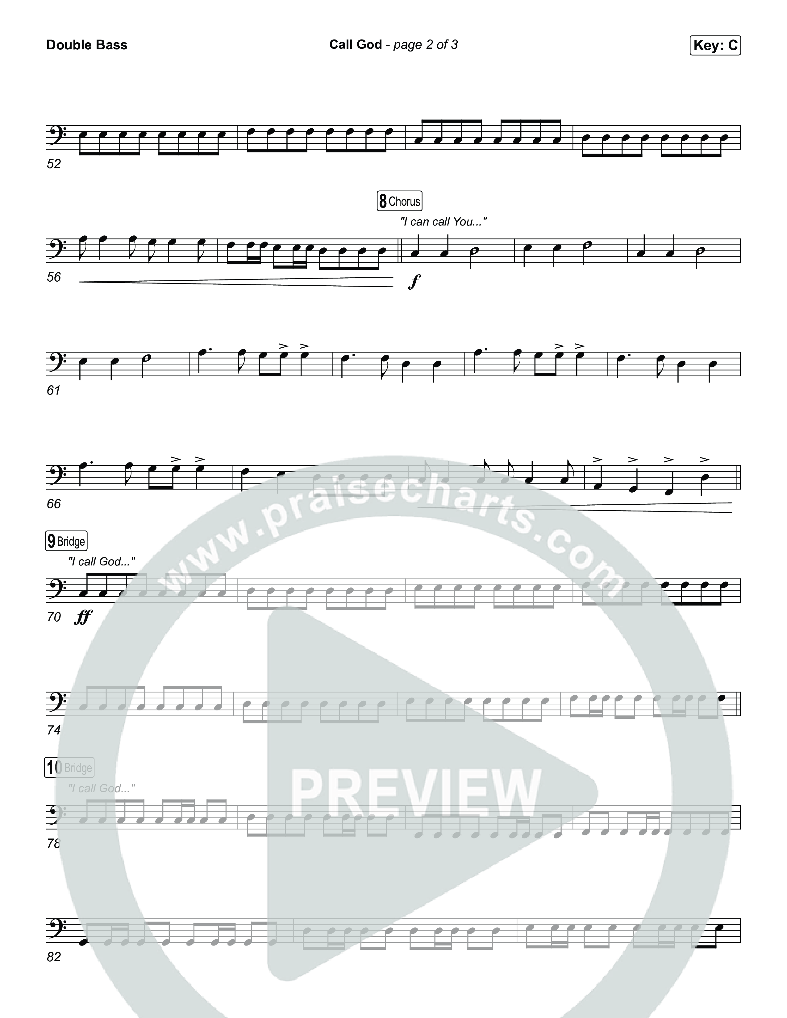 Call God String Bass (Elevation Worship / Chandler Moore / Chris Brown)