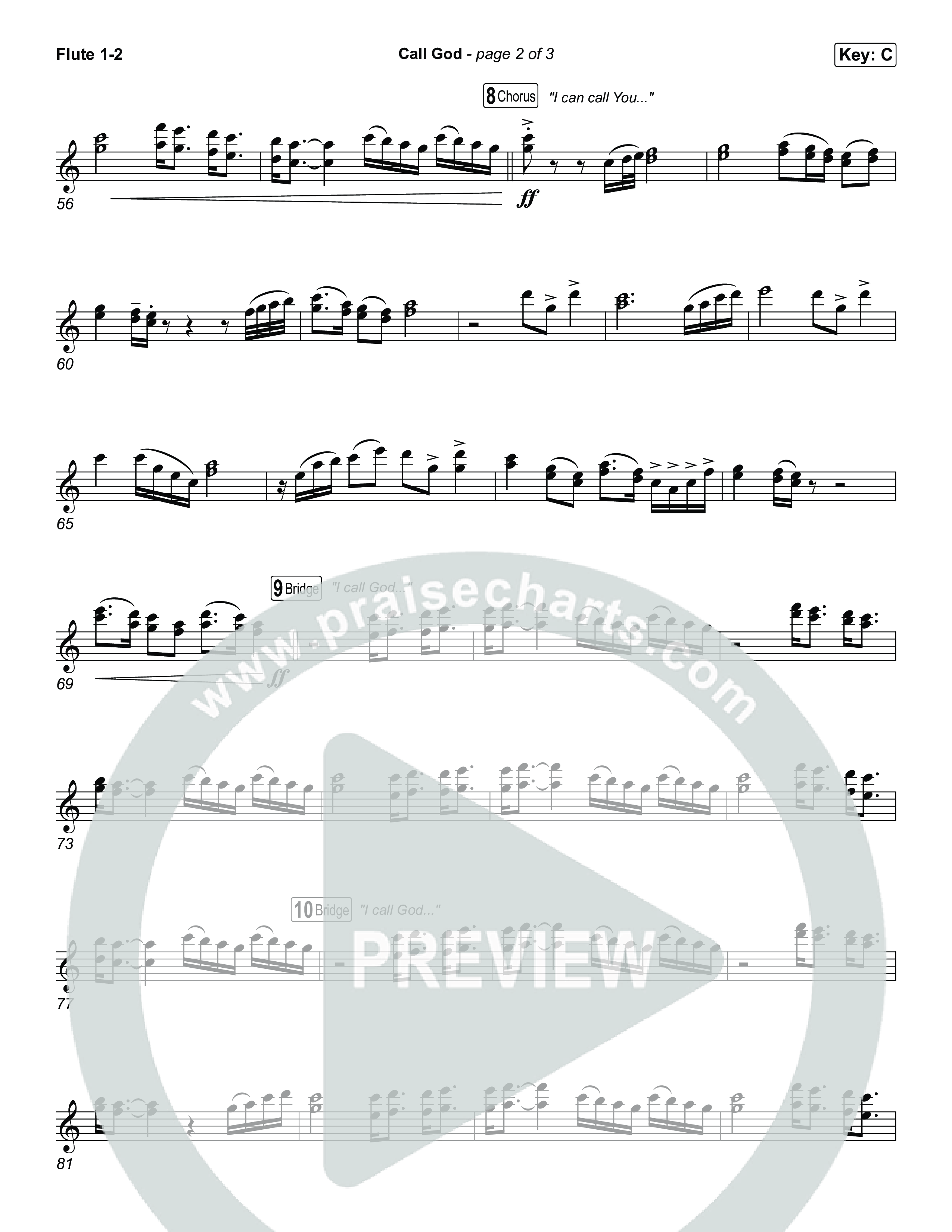 Call God Flute 1,2 (Elevation Worship / Chandler Moore / Chris Brown)