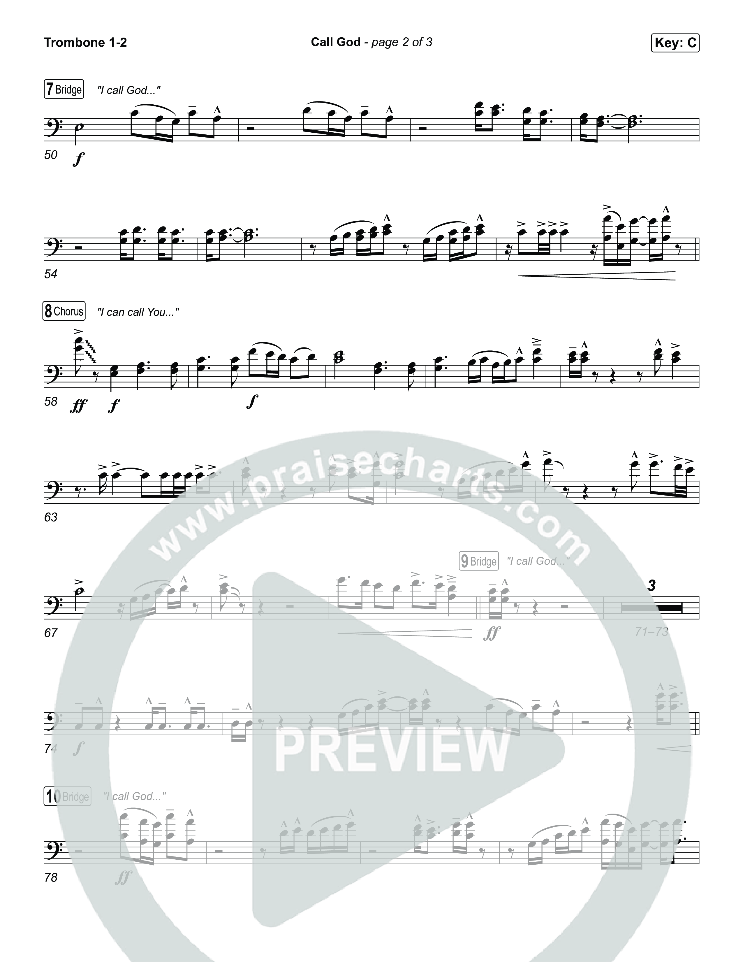 Call God Trombone 1/2 (Elevation Worship / Chandler Moore / Chris Brown)