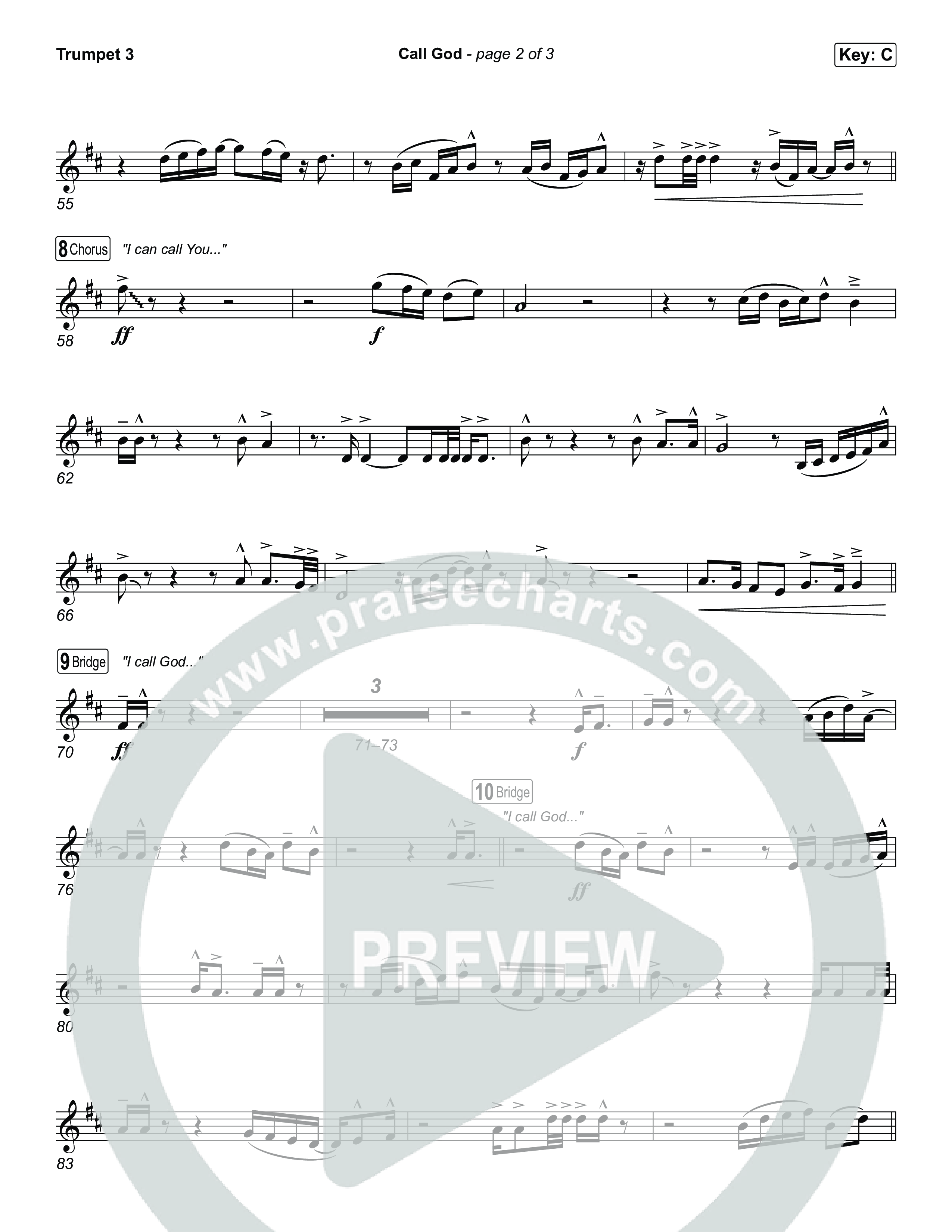 Call God Trumpet 3 (Elevation Worship / Chandler Moore / Chris Brown)