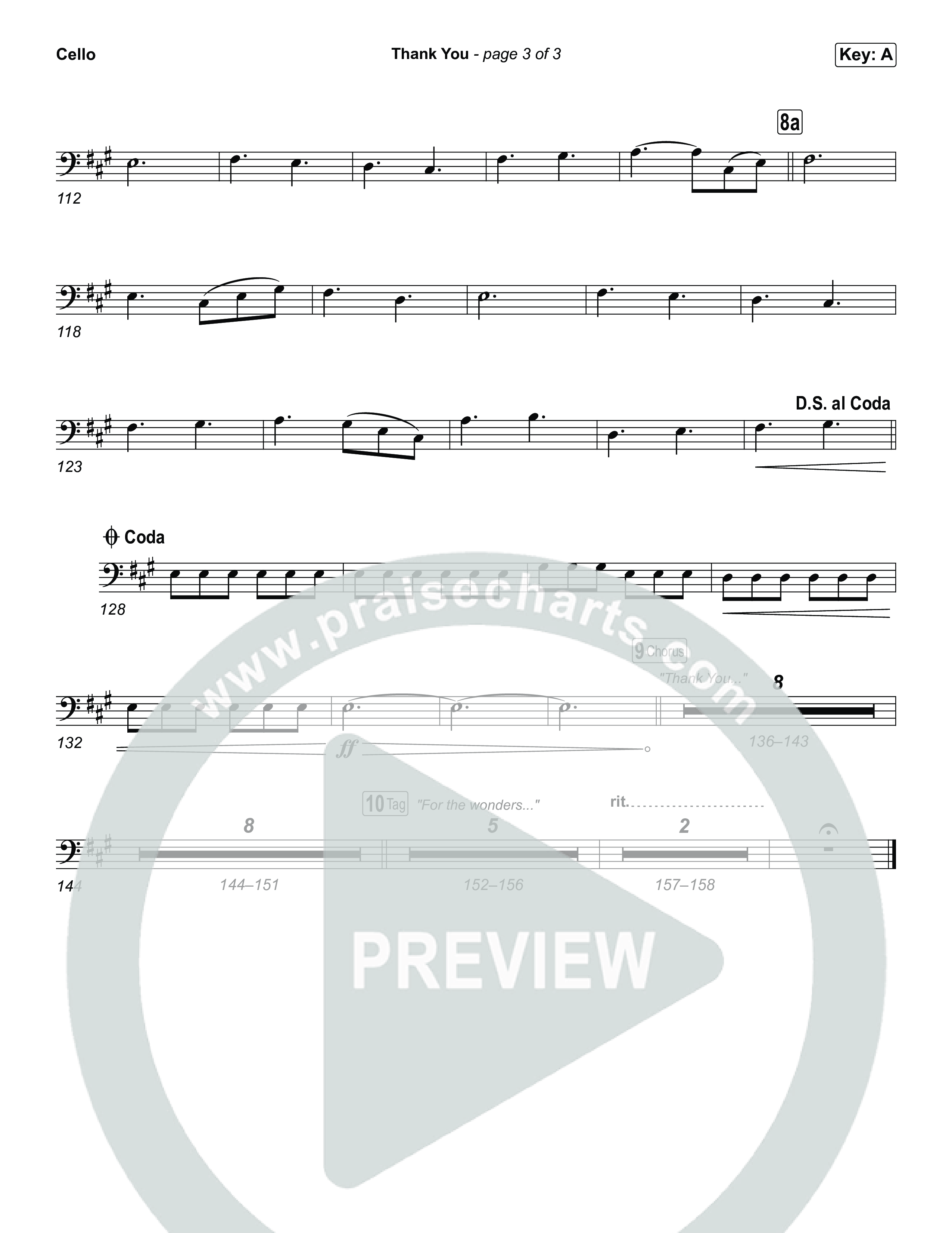 Thank You Cello (Elevation Worship / Tiffany Hudson)