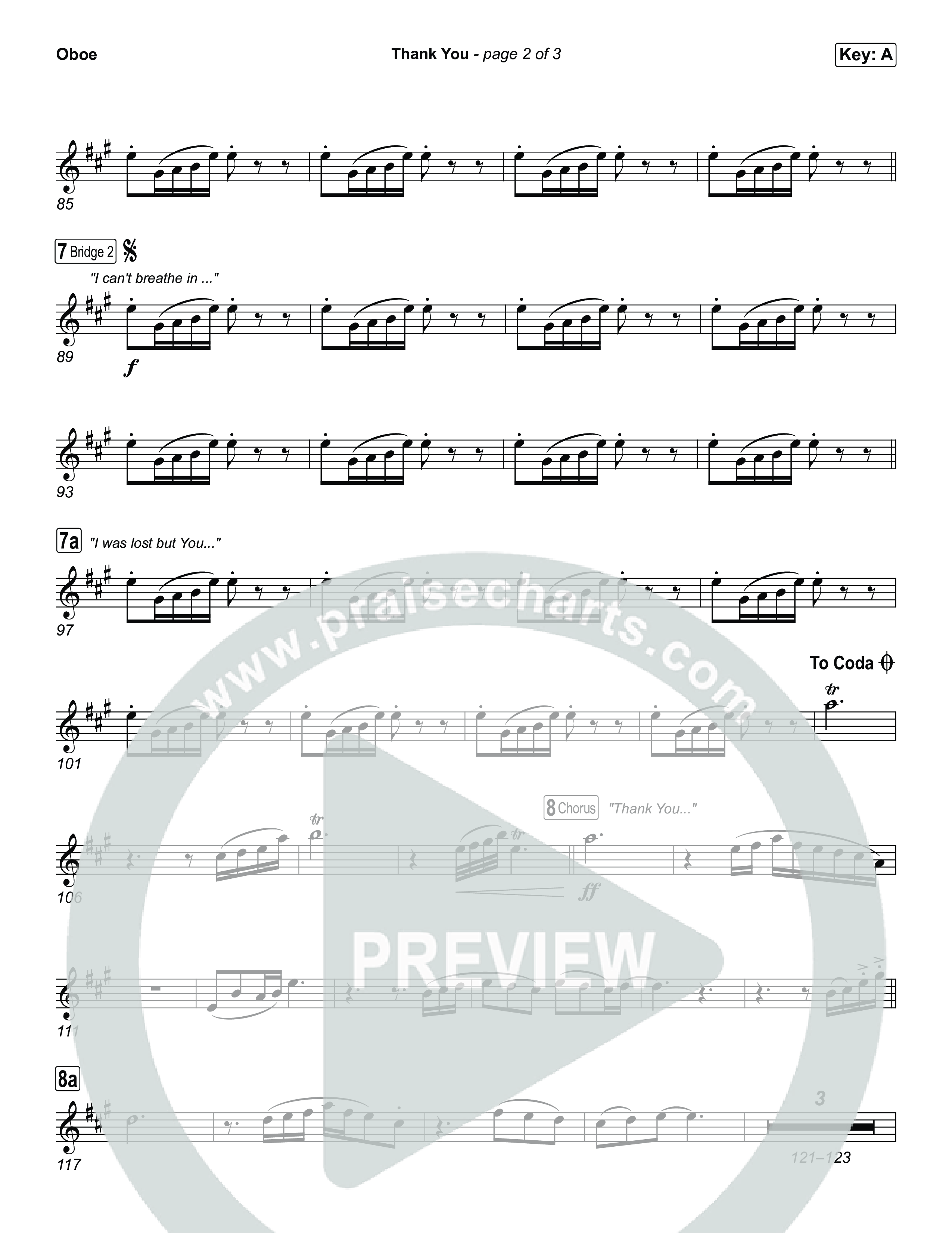 Thank You Oboe (Elevation Worship / Tiffany Hudson)