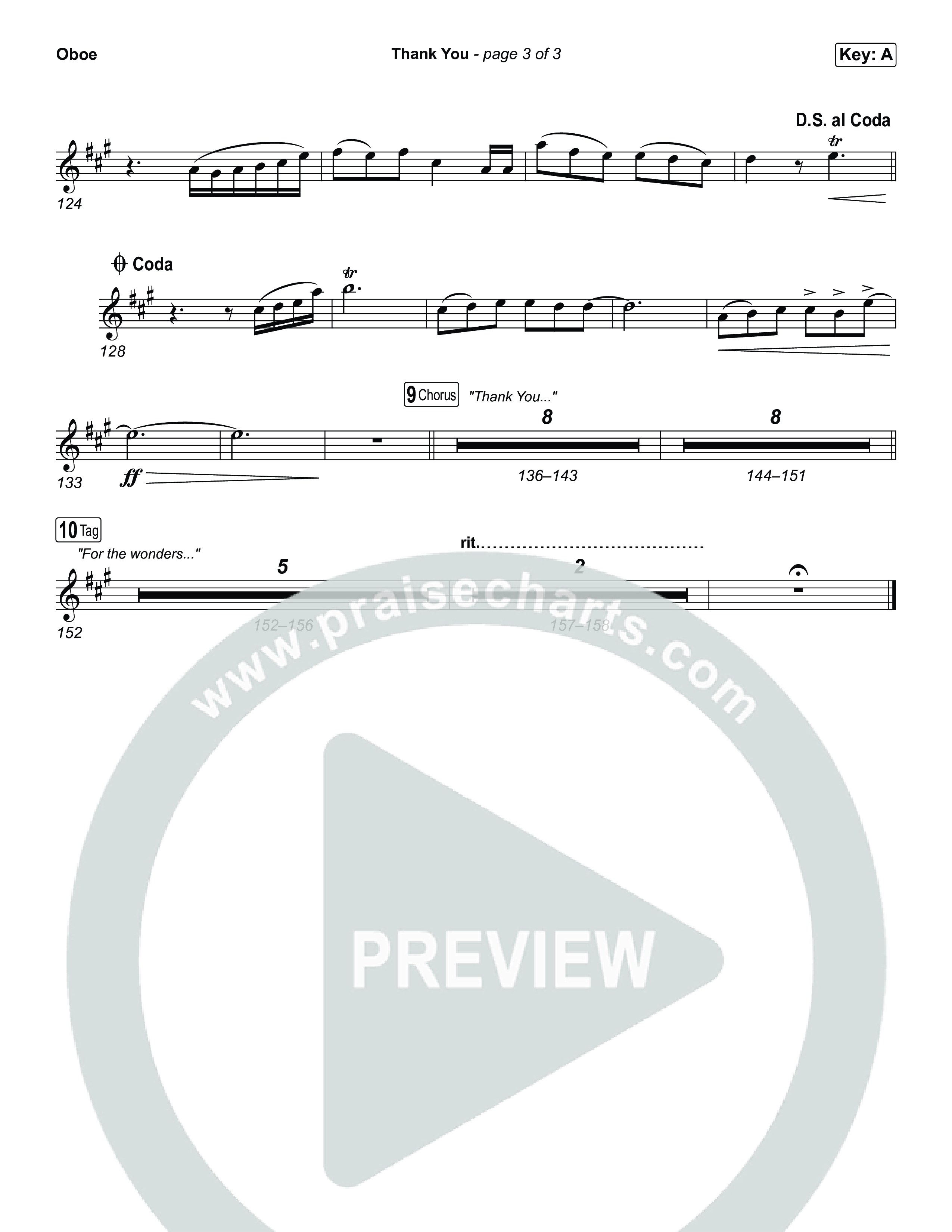 Thank You Oboe (Elevation Worship / Tiffany Hudson)