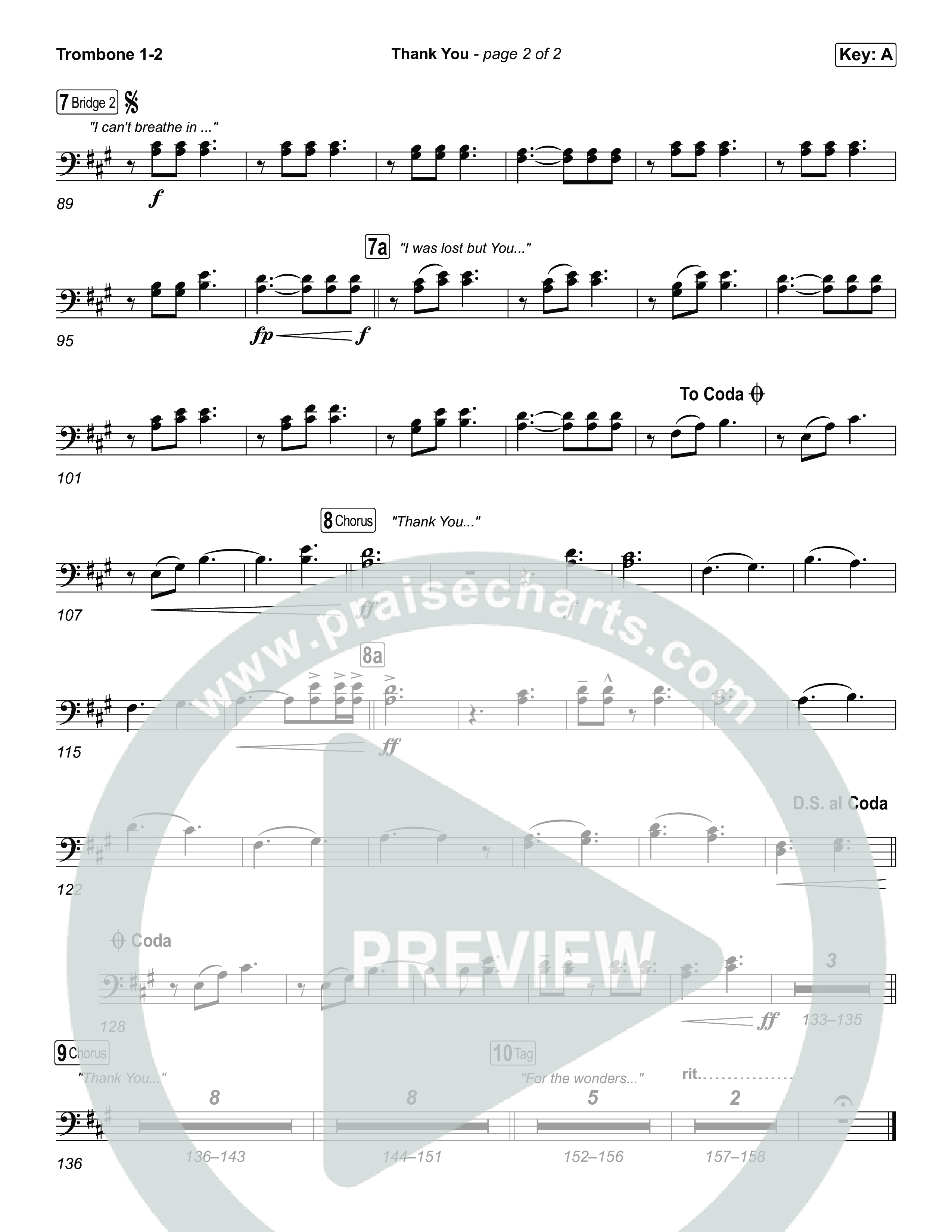 Thank You Trombone 1/2 (Elevation Worship / Tiffany Hudson)