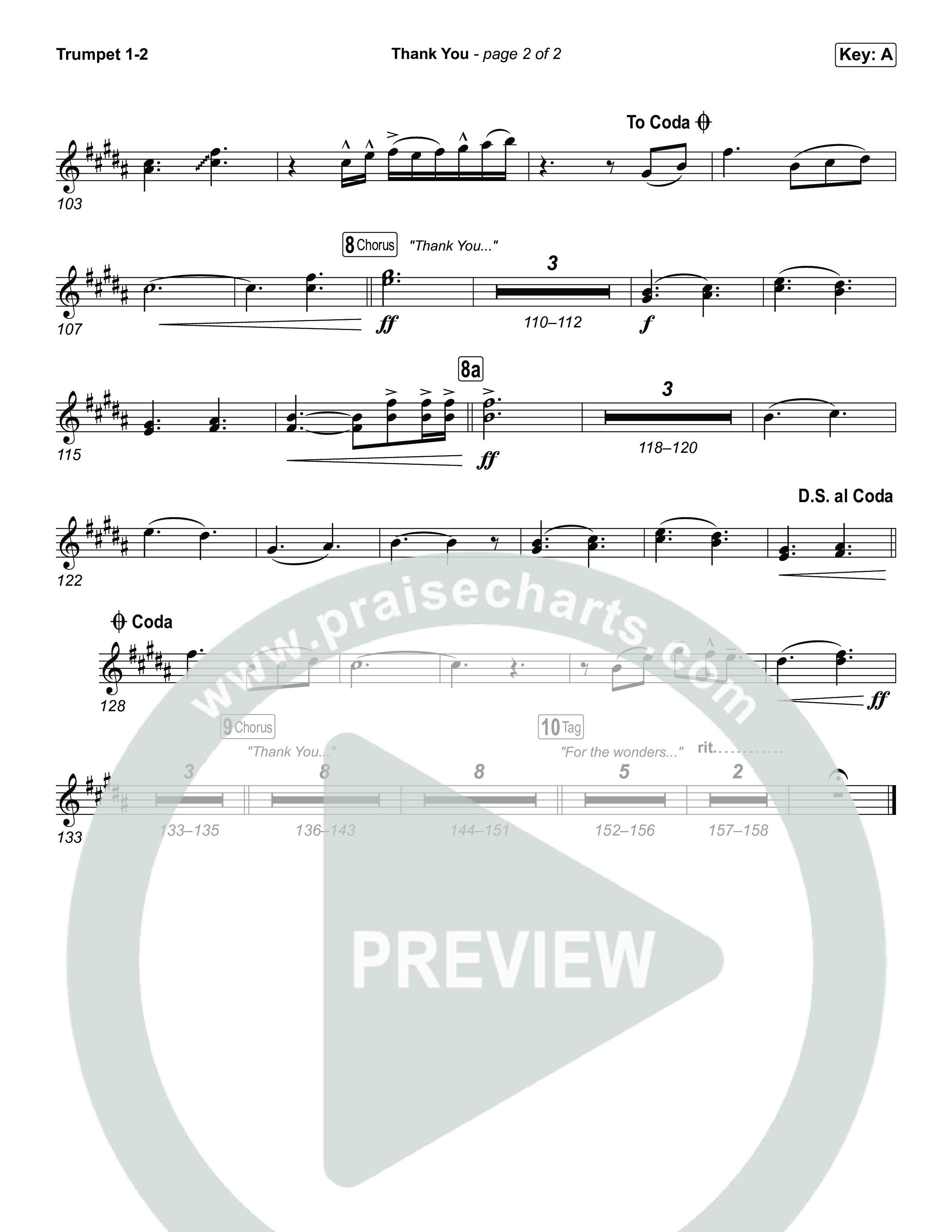 Thank You Trumpet 1,2 (Elevation Worship / Tiffany Hudson)