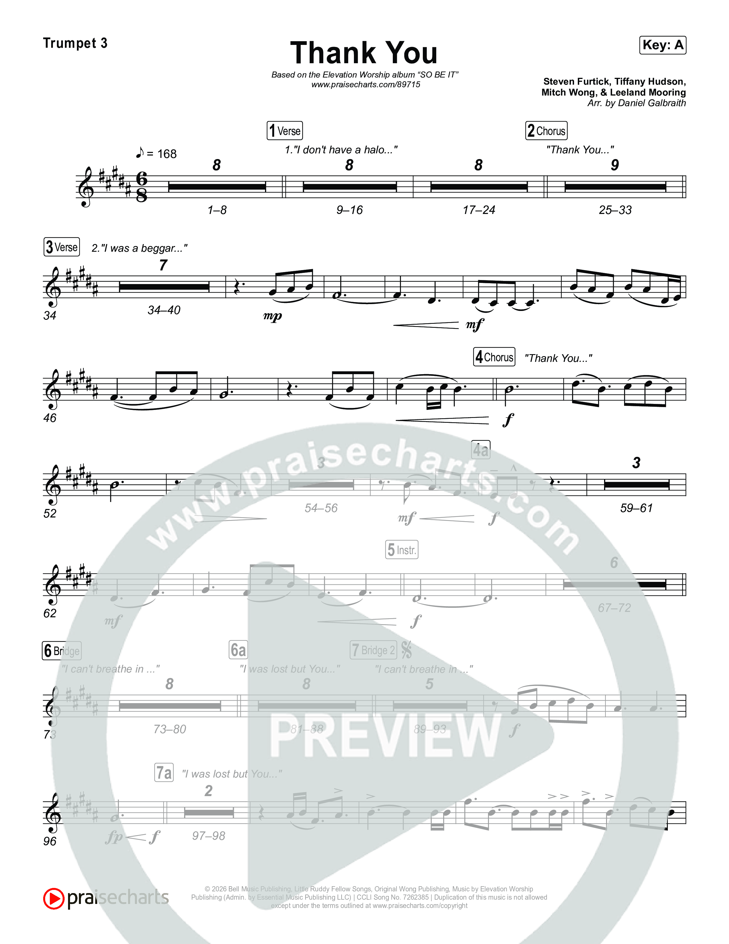 Thank You Trumpet 1,2 (Elevation Worship / Tiffany Hudson)