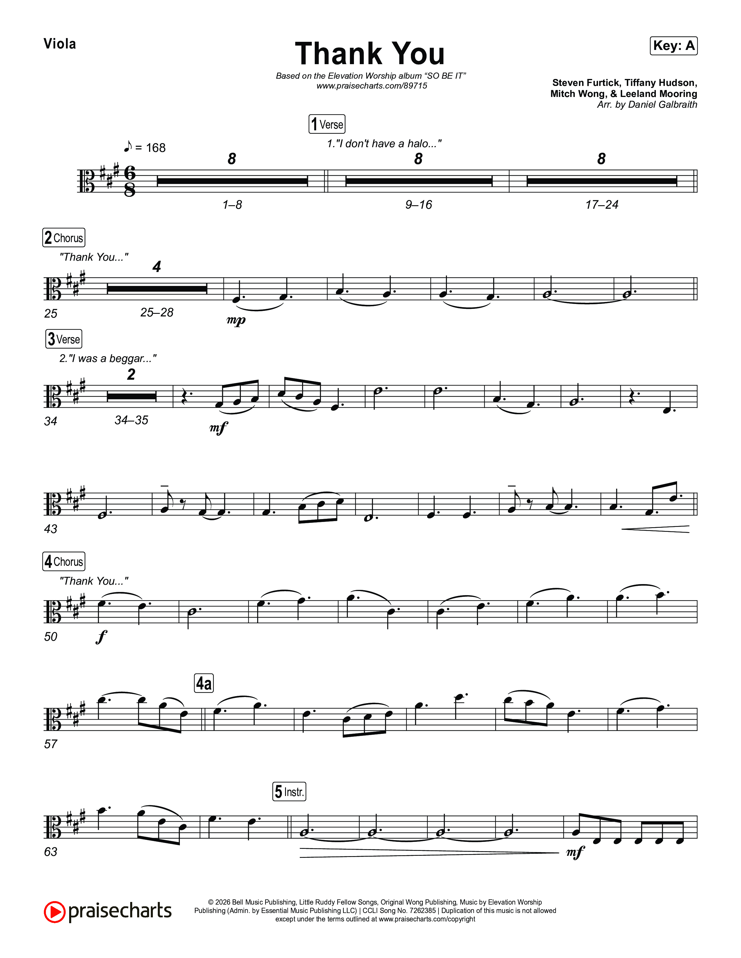 Thank You Viola (Elevation Worship / Tiffany Hudson)