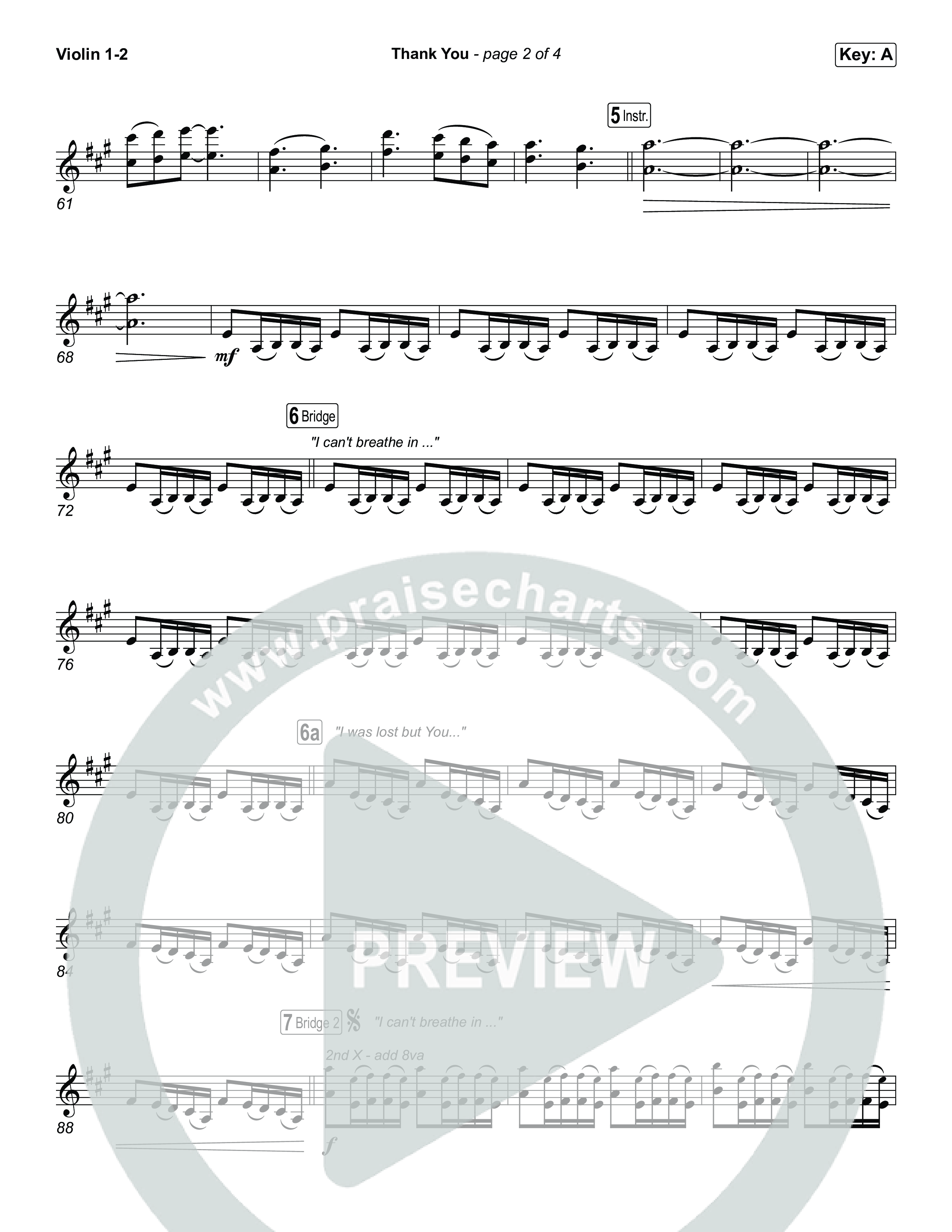 Thank You String Pack (Elevation Worship / Tiffany Hudson)