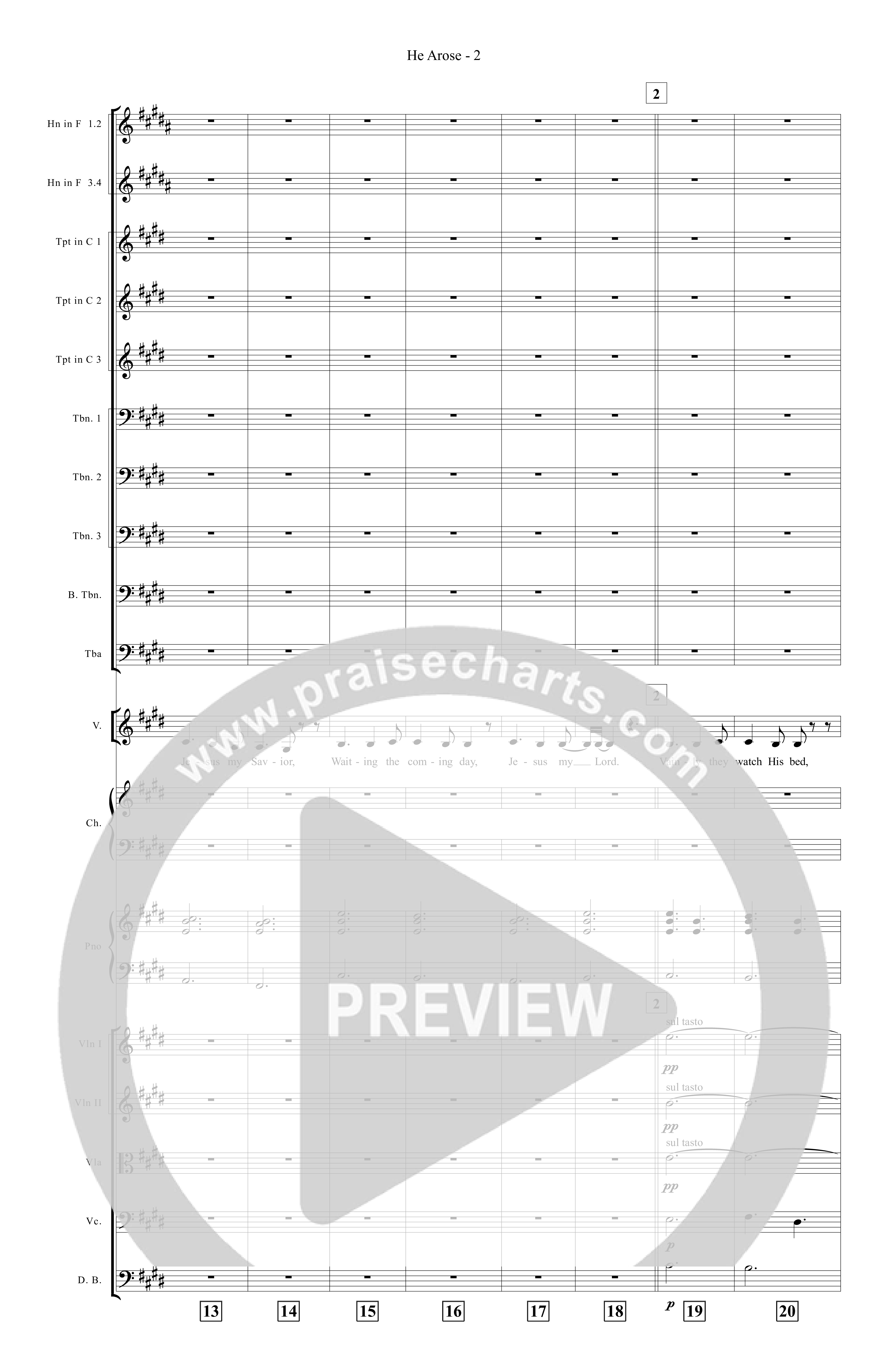 He Arose Orchestration (Tommee Profitt / Phil Wickham)