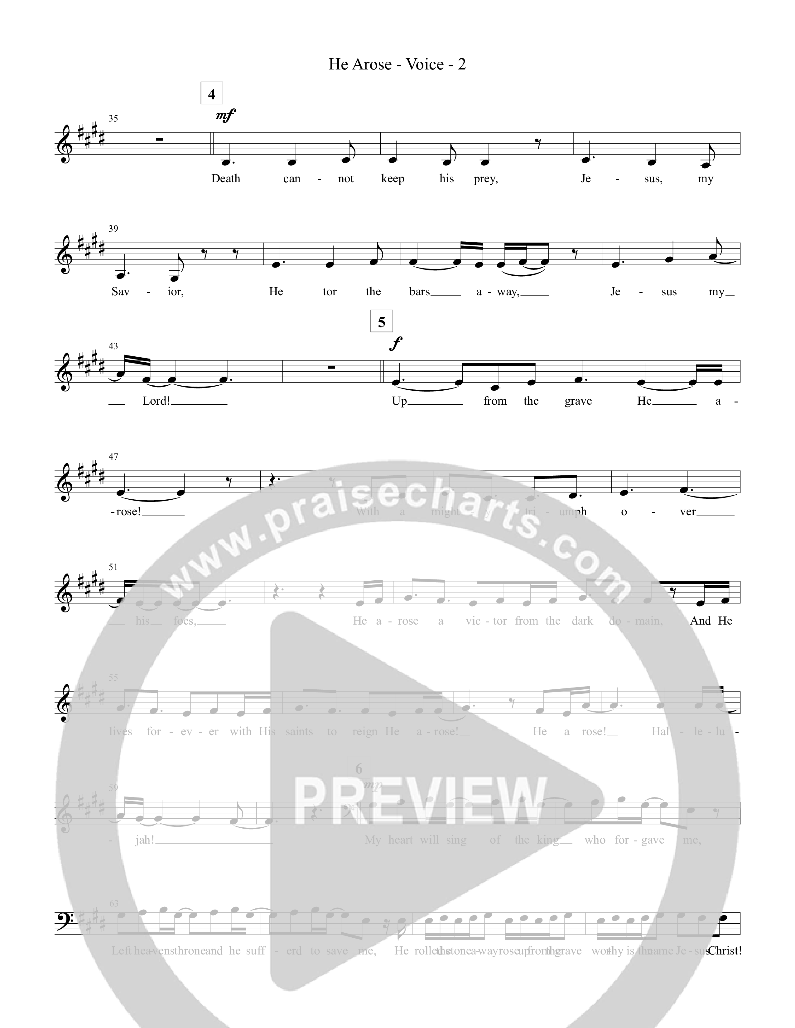 He Arose Piano/Vocal Pack (Tommee Profitt / Phil Wickham)