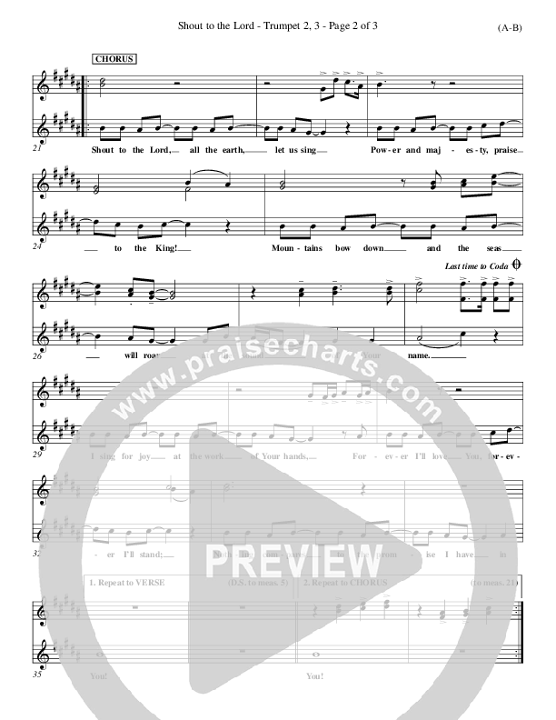 Shout To The Lord Trumpet 2 (Darlene Zschech)