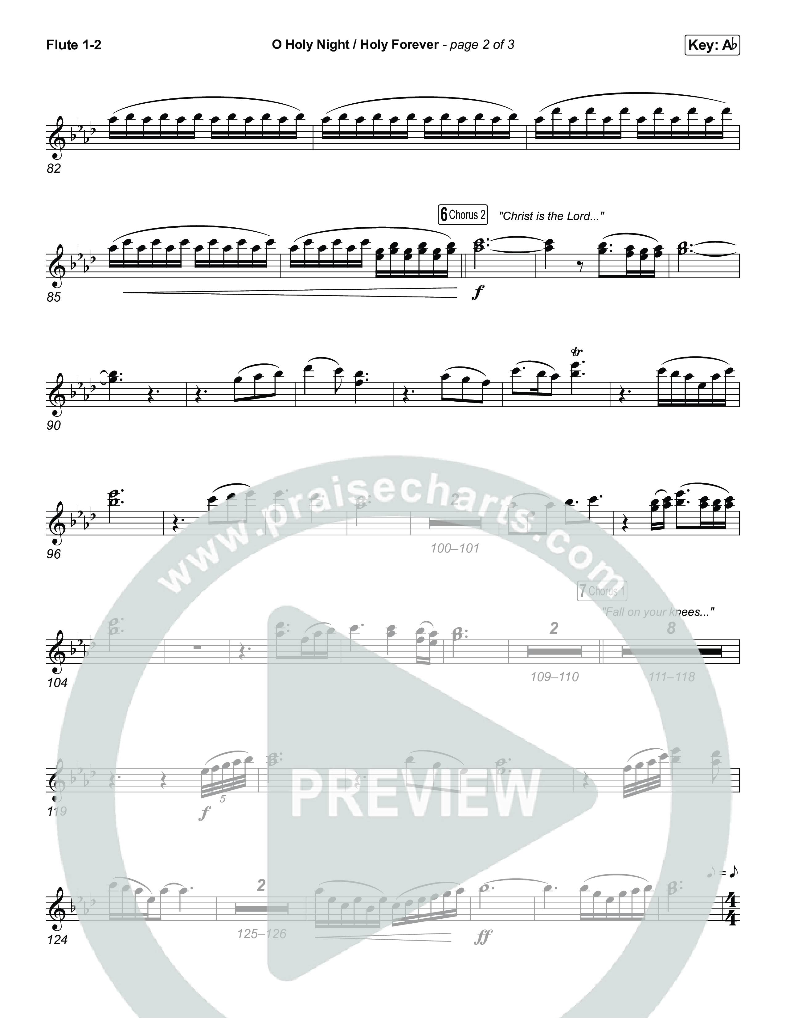 O Holy Night / Holy Forever (Choral Anthem SATB) Wind Pack (Bethel Music / Garett & Kate / Arr. Luke Gambill)