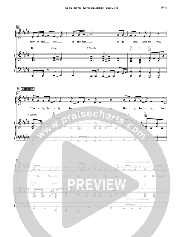 We Fall Down Orchestration (Chris Tomlin)