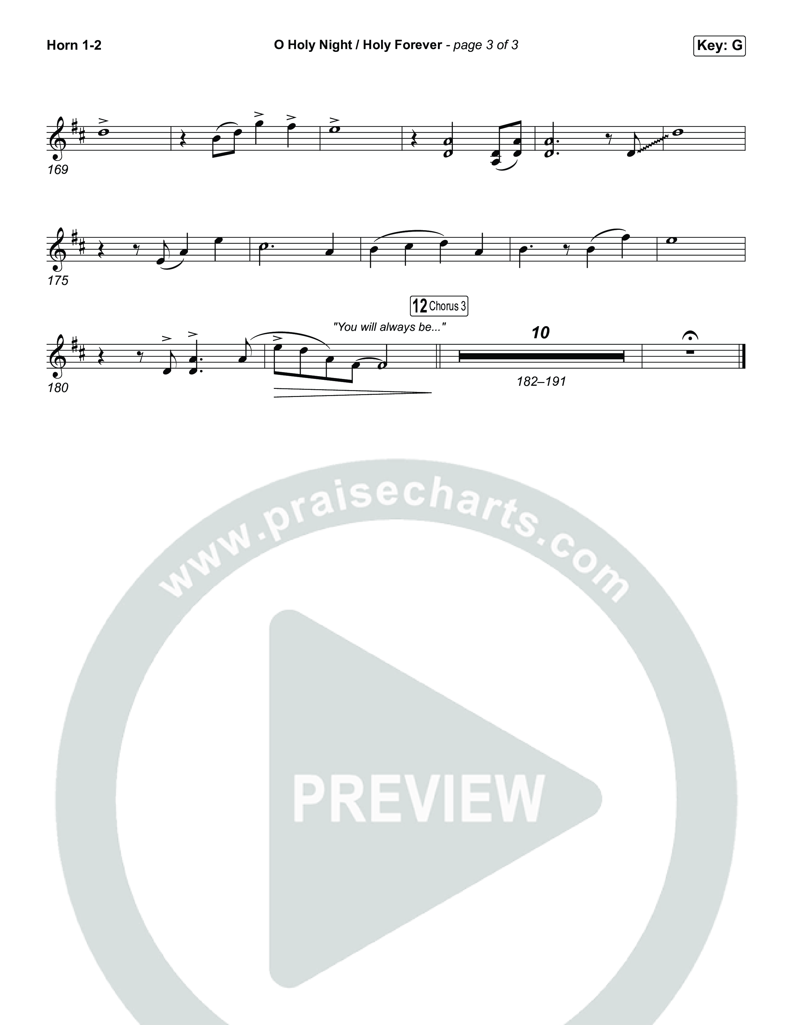 O Holy Night / Holy Forever (Unison/2-Part) Brass Pack (Bethel Music / Garett & Kate / Arr. Luke Gambill)