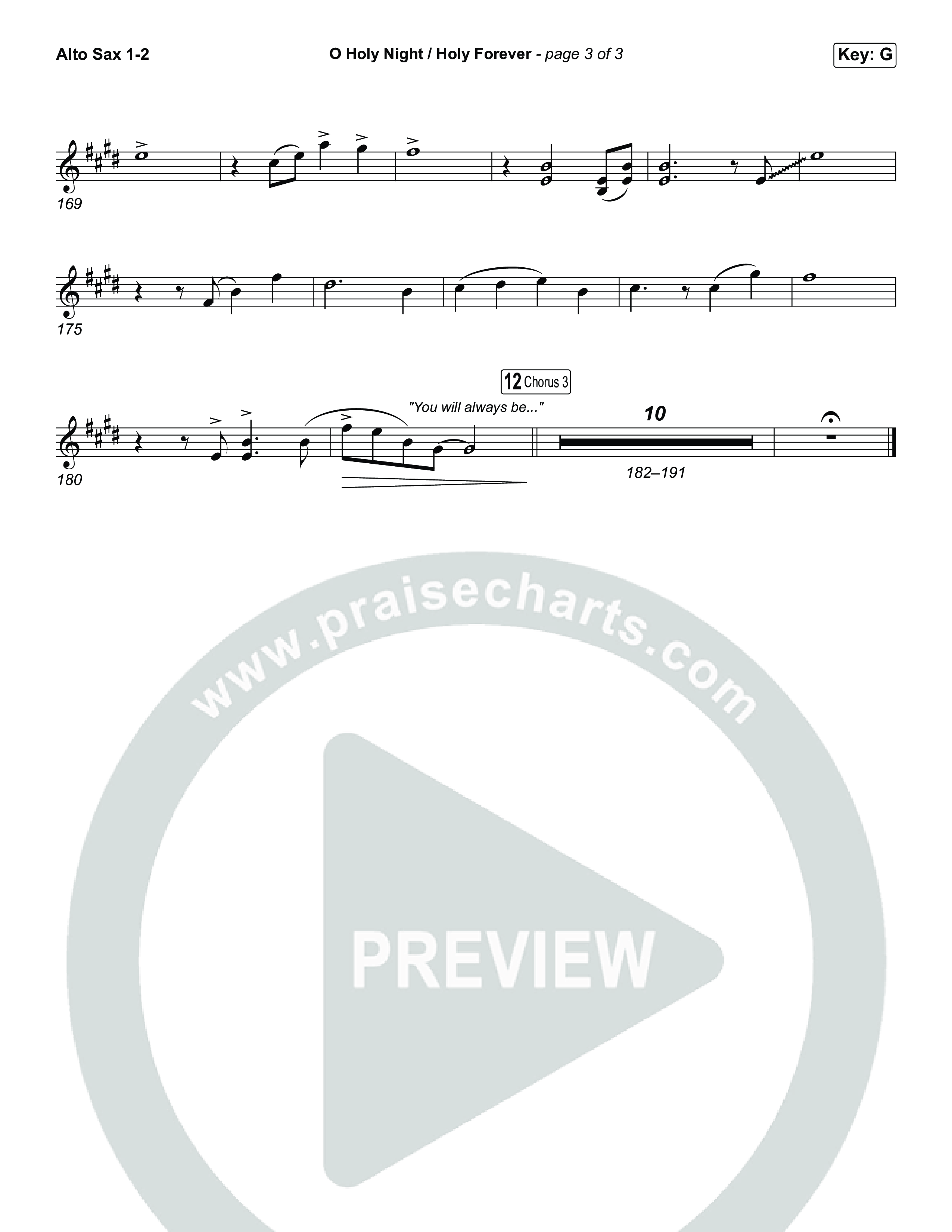 O Holy Night / Holy Forever (Sing It Now) Sax Pack (Bethel Music / Garett & Kate / Arr. Luke Gambill)