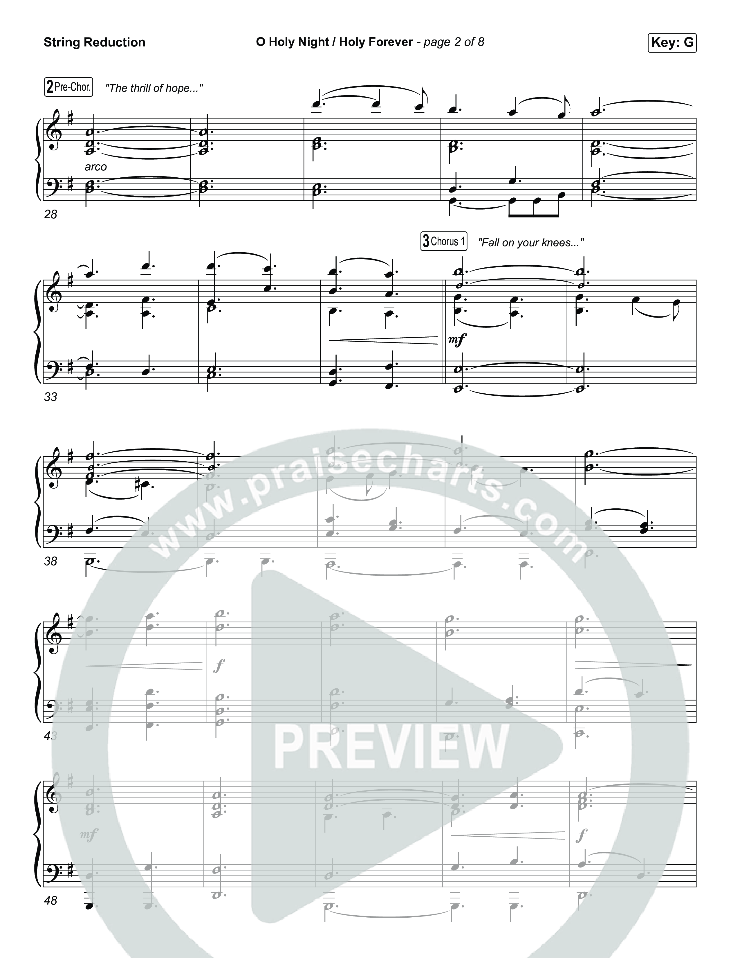 O Holy Night / Holy Forever (Sing It Now) String Reduction (Bethel Music / Garett & Kate / Arr. Luke Gambill)