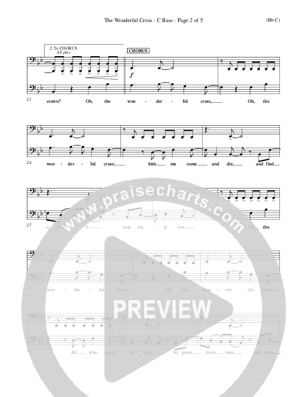 The Wonderful Cross Contrabass (Chris Tomlin)