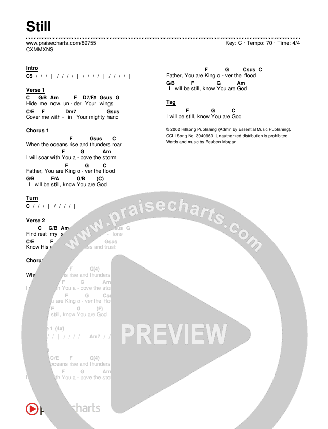 Still Chords & Lyrics (CXMMXNS)