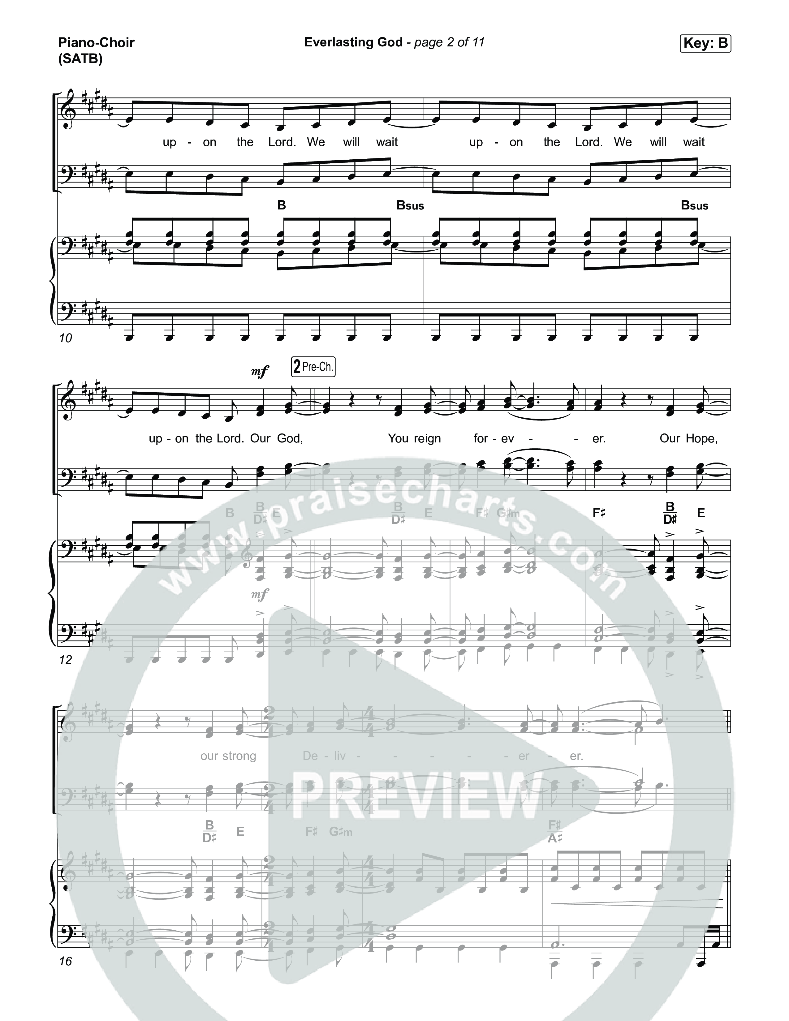 Everlasting God Piano/Vocal Pack (House Of Worship / Brenton Brown / Pat Barrett)