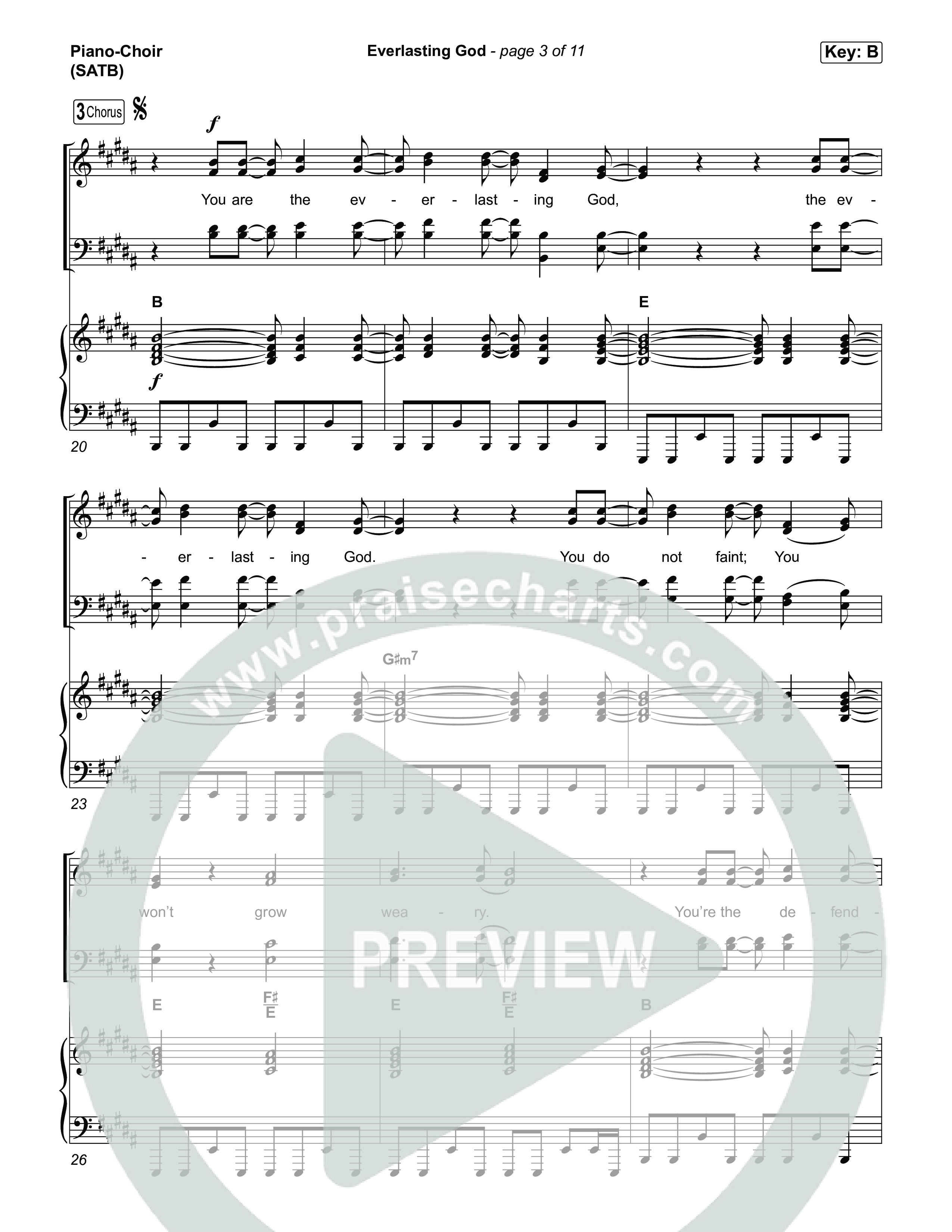 Everlasting God Piano/Vocal Pack (House Of Worship / Brenton Brown / Pat Barrett)