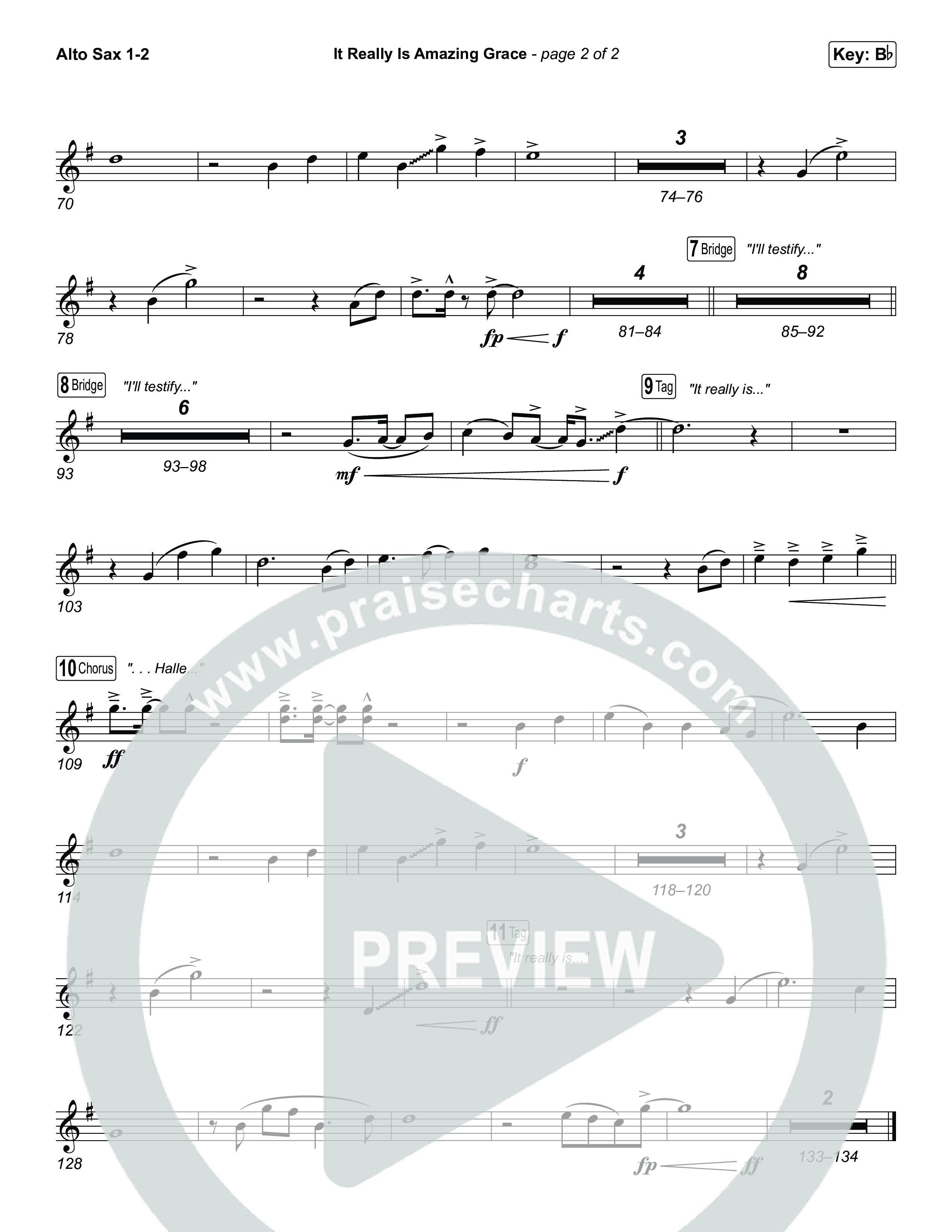 It Really Is Amazing Grace (Choral Anthem SATB) Sax Pack (Phil Wickham / Crowder / Arr. Luke Gambill)