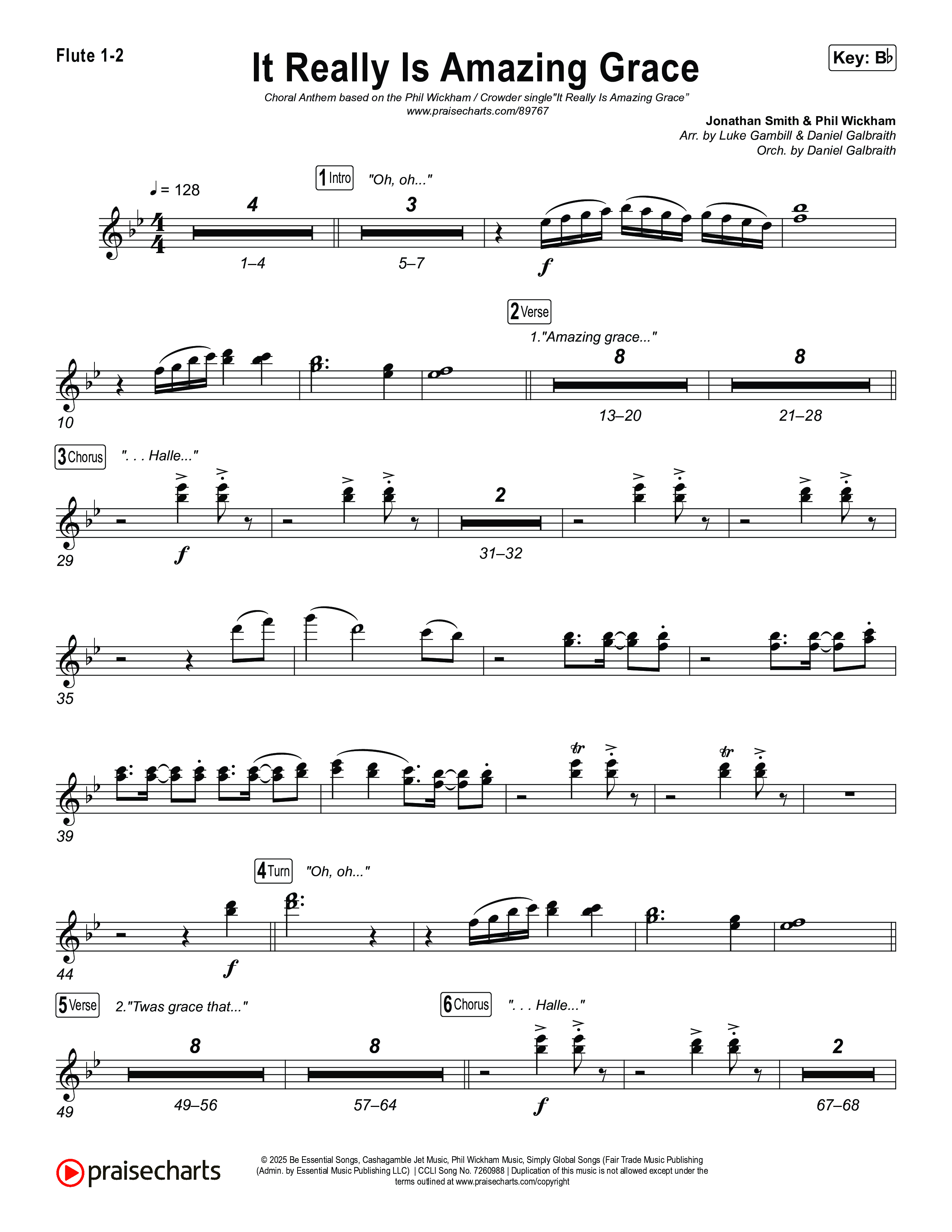 It Really Is Amazing Grace (Choral Anthem SATB) Wind Pack (Phil Wickham / Crowder / Arr. Luke Gambill)