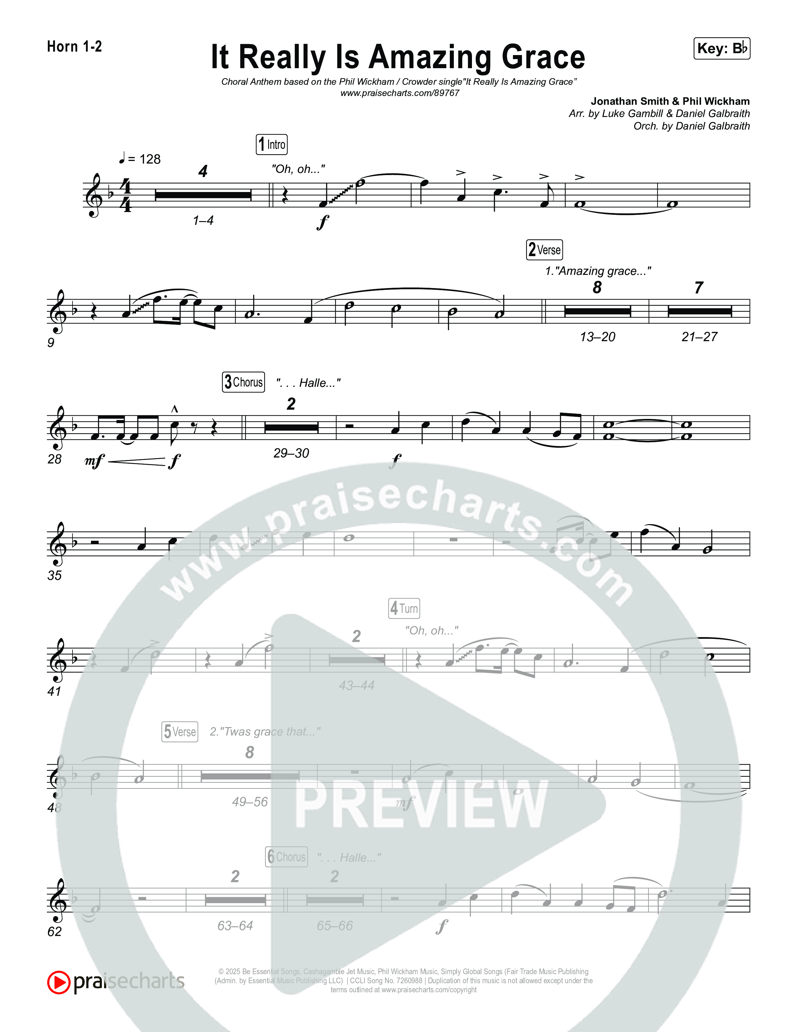 It Really Is Amazing Grace (Choral Anthem SATB) Brass Pack (Phil Wickham / Crowder / Arr. Luke Gambill)