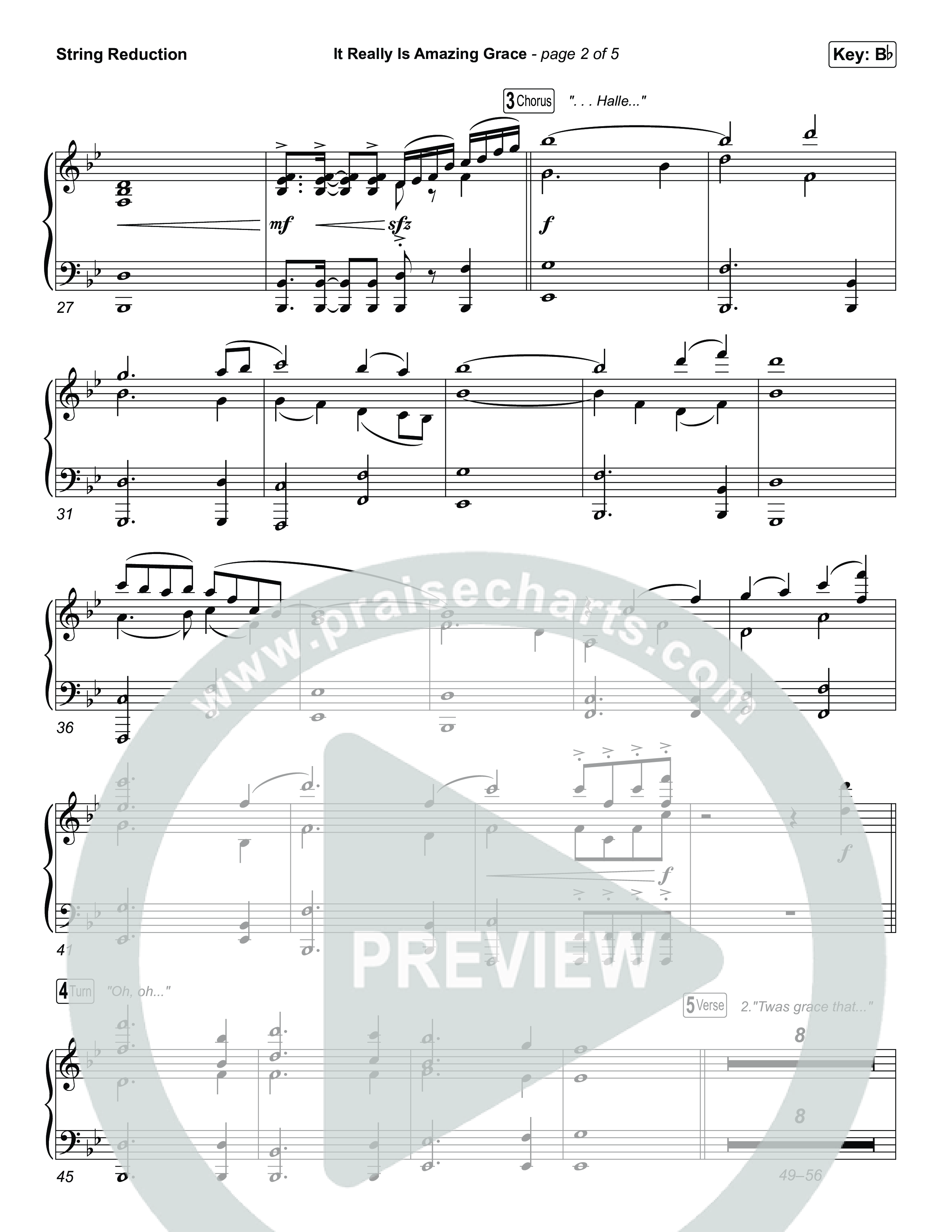 It Really Is Amazing Grace (Choral Anthem SATB) String Reduction (Phil Wickham / Crowder / Arr. Luke Gambill)