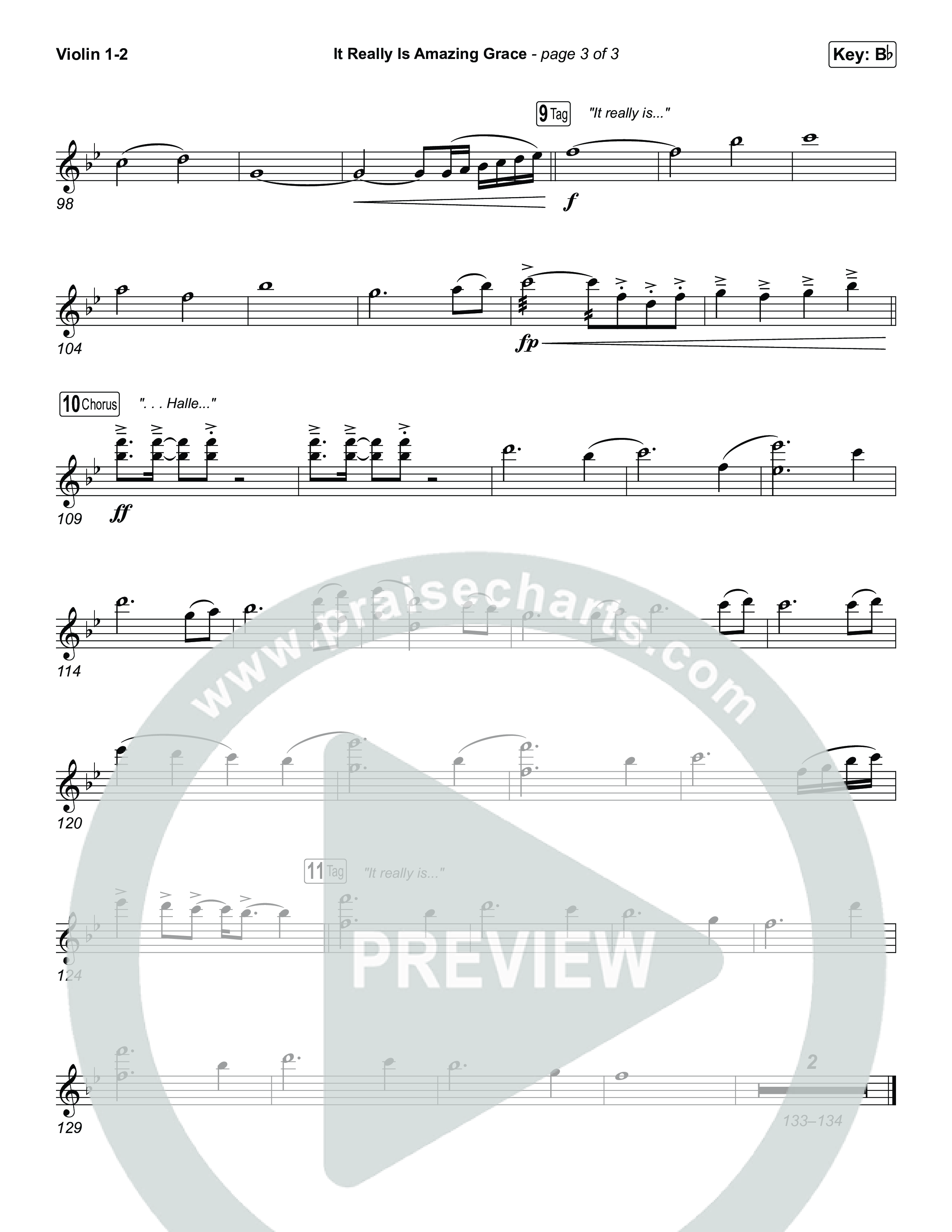 It Really Is Amazing Grace (Choral Anthem SATB) String Pack (Phil Wickham / Crowder / Arr. Luke Gambill)