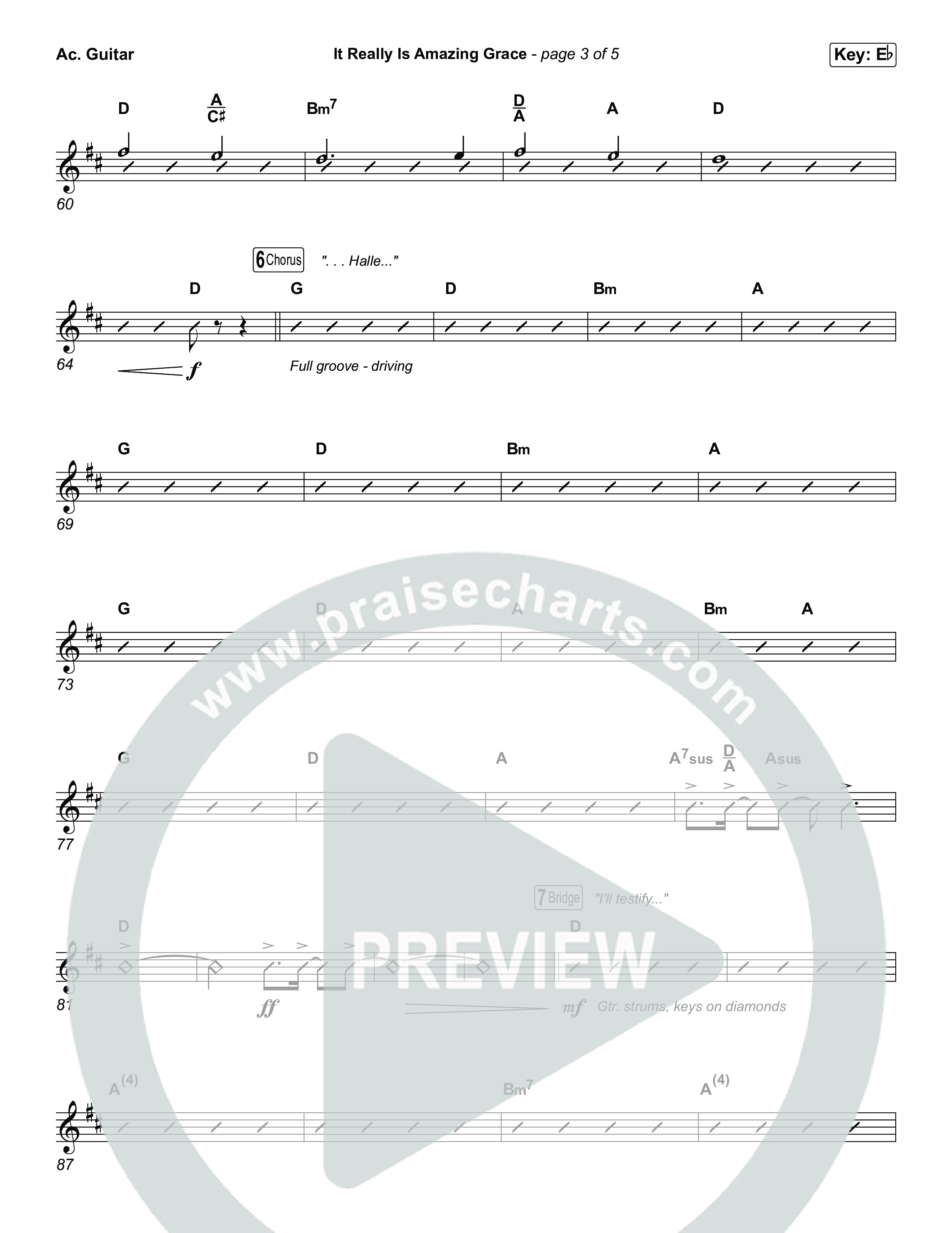 It Really Is Amazing Grace (Worship Choir/SAB) Acoustic Guitar (Phil Wickham / Crowder / Arr. Luke Gambill)