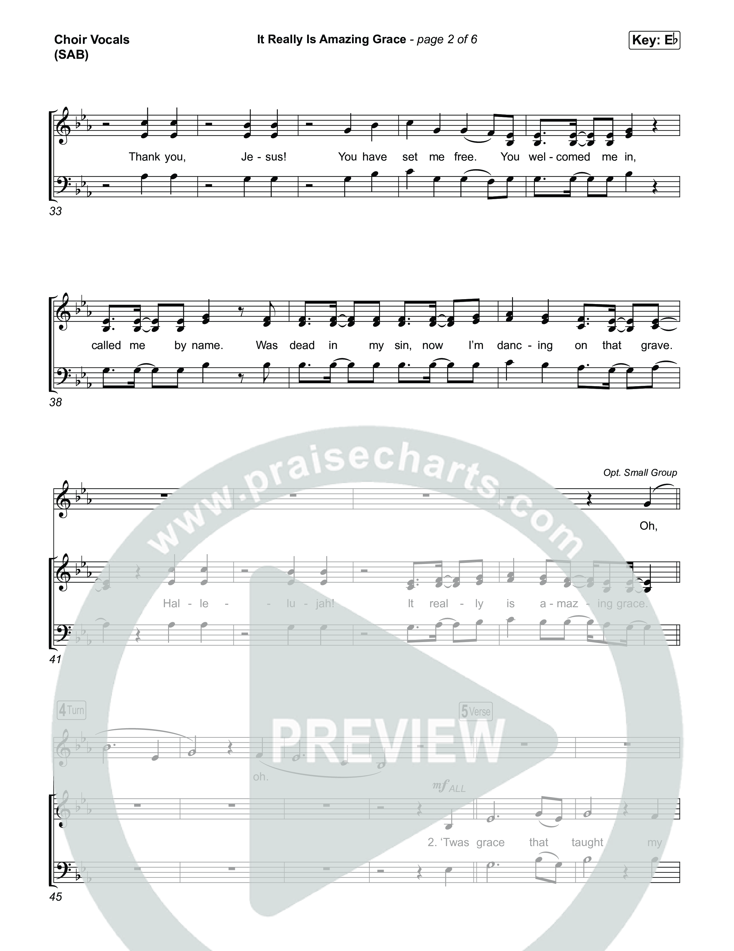 It Really Is Amazing Grace (Worship Choir/SAB) Choir Sheet (SAB) (Phil Wickham / Crowder / Arr. Luke Gambill)