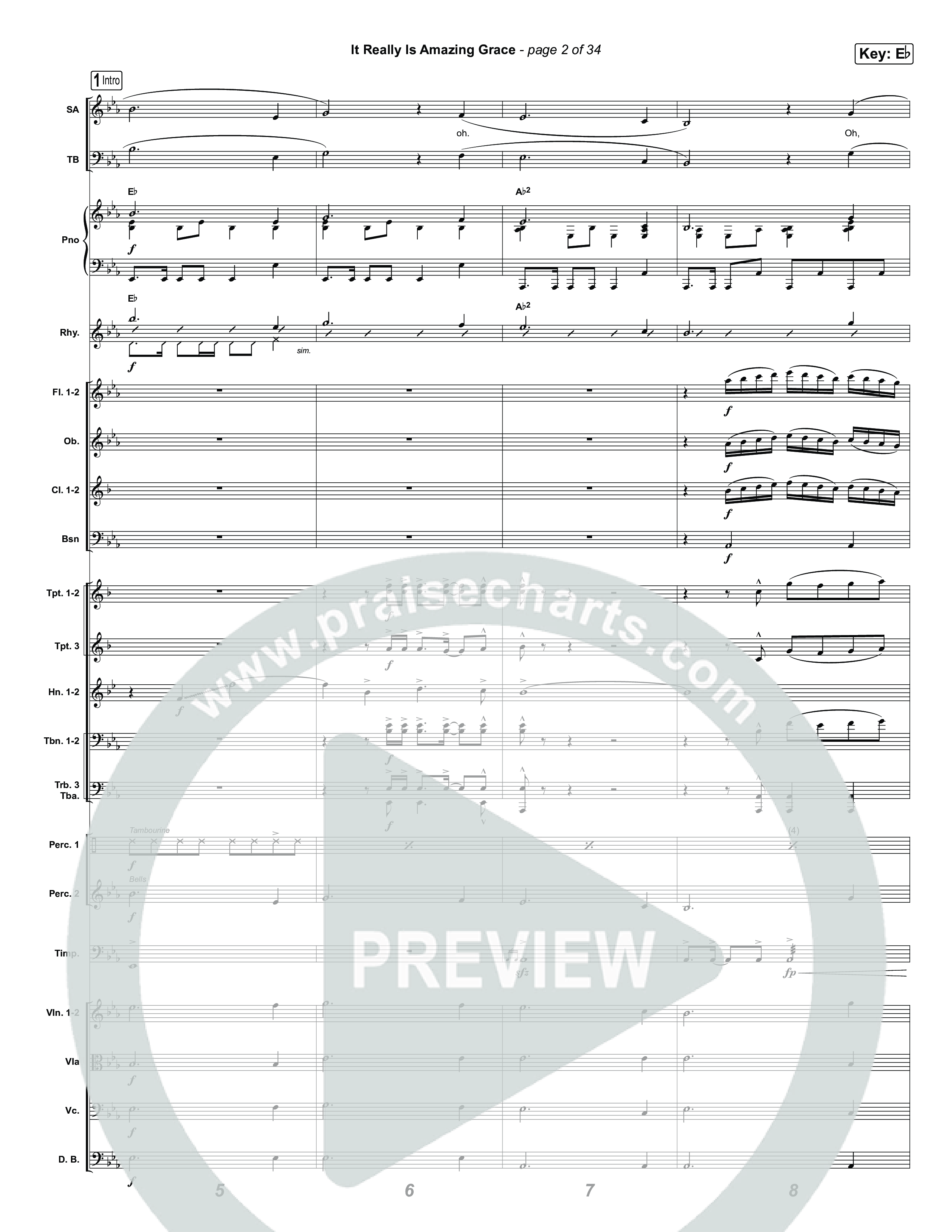 It Really Is Amazing Grace (Worship Choir/SAB) Orchestration (No Vocals) (Phil Wickham / Crowder / Arr. Luke Gambill)