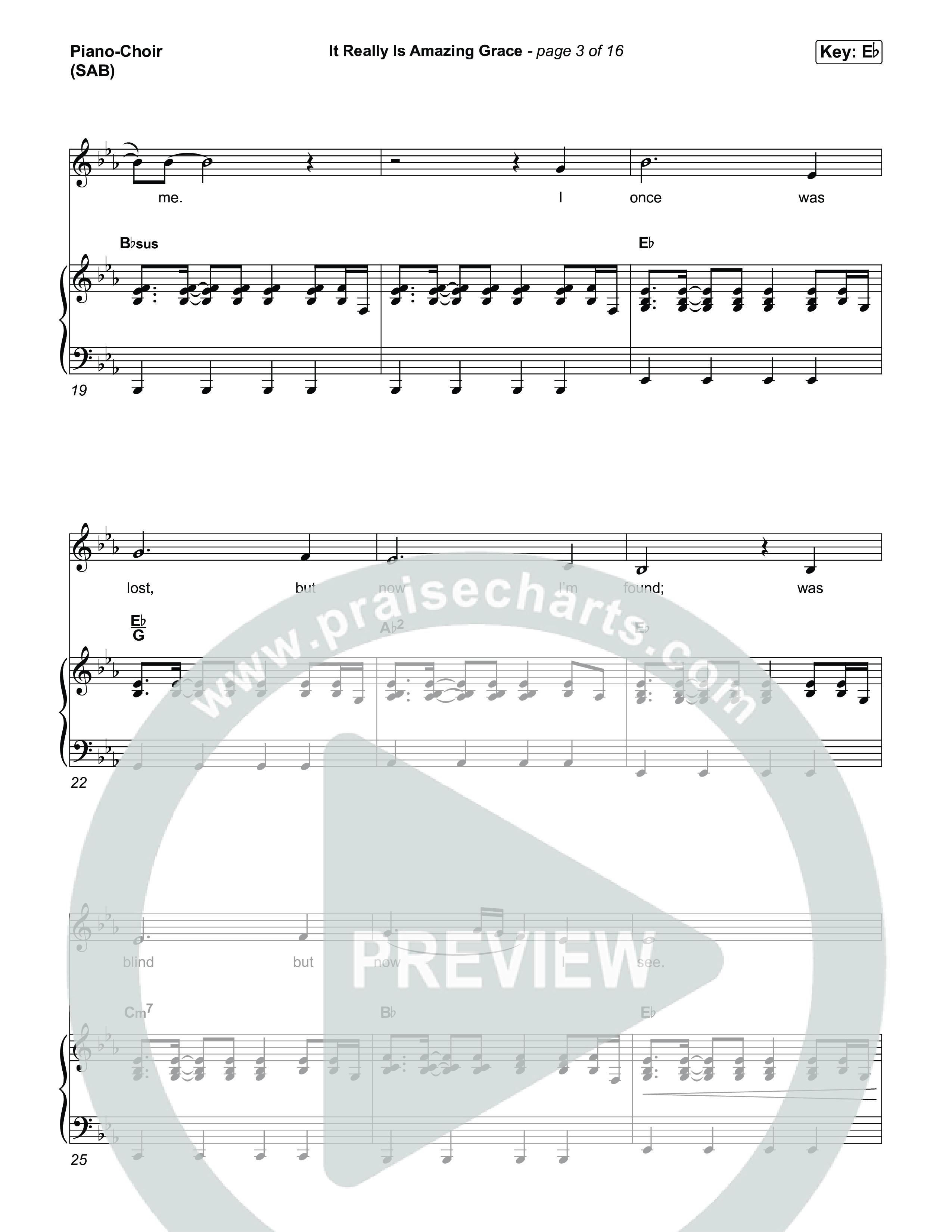 It Really Is Amazing Grace (Worship Choir/SAB) Piano/Choir (SAB) (Phil Wickham / Crowder / Arr. Luke Gambill)