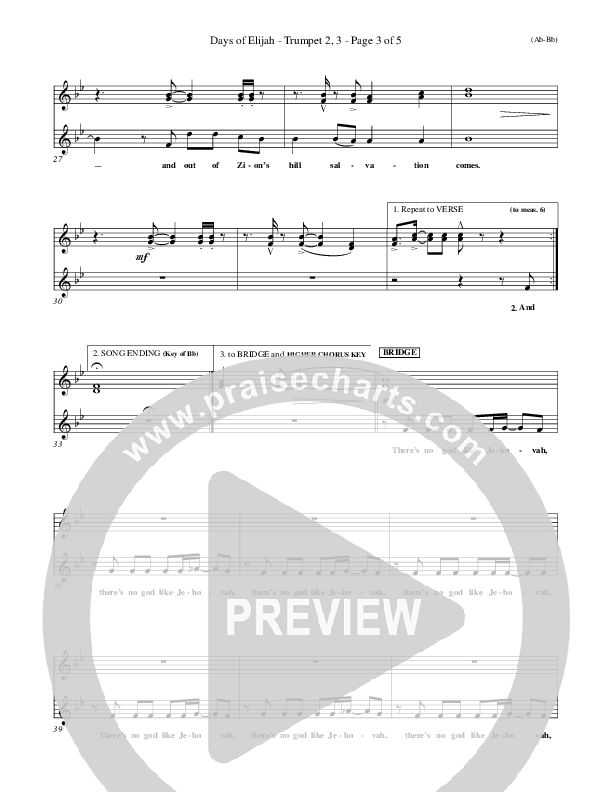 Days of Elijah Trumpet 2/3 (Robin Mark)