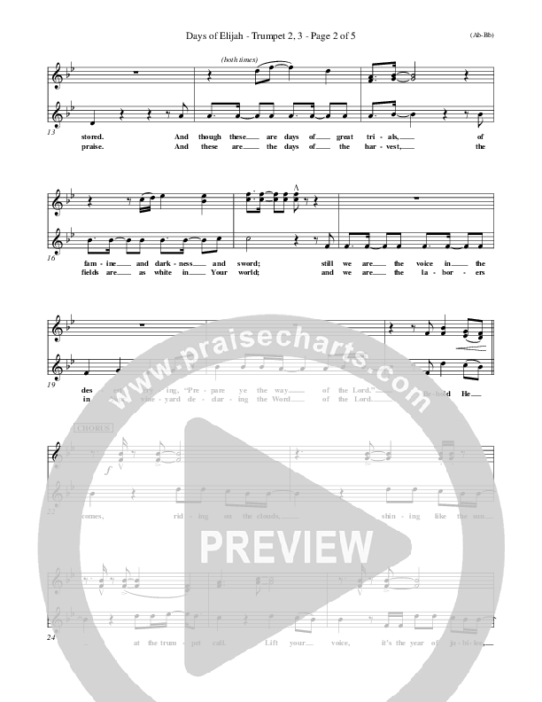 Days of Elijah Trumpet 2 (Robin Mark)