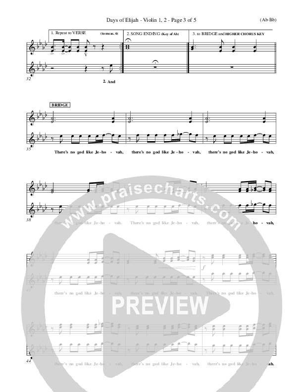 Days of Elijah Violins (Robin Mark)