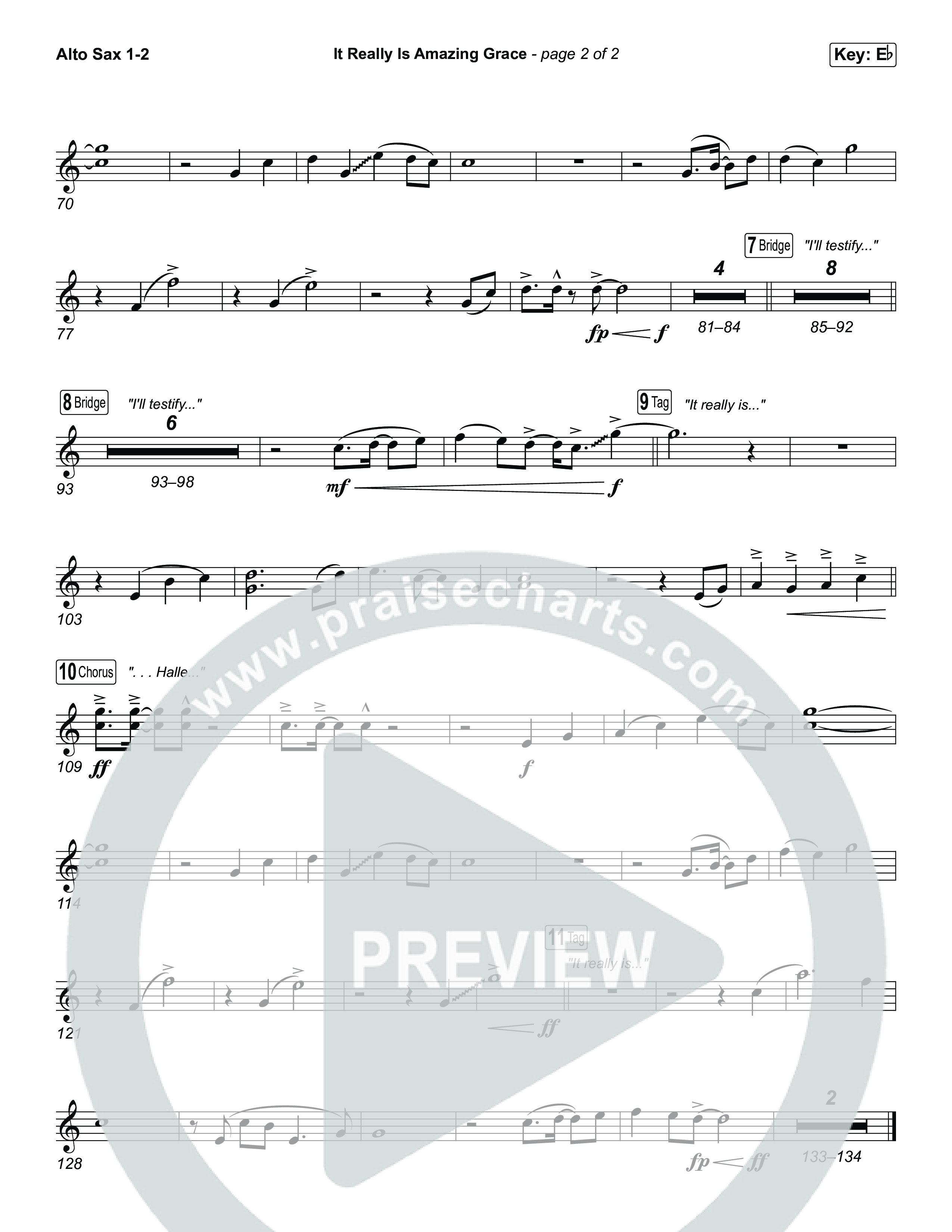 It Really Is Amazing Grace (Unison/2-Part) Sax Pack (Phil Wickham / Crowder / Arr. Luke Gambill)