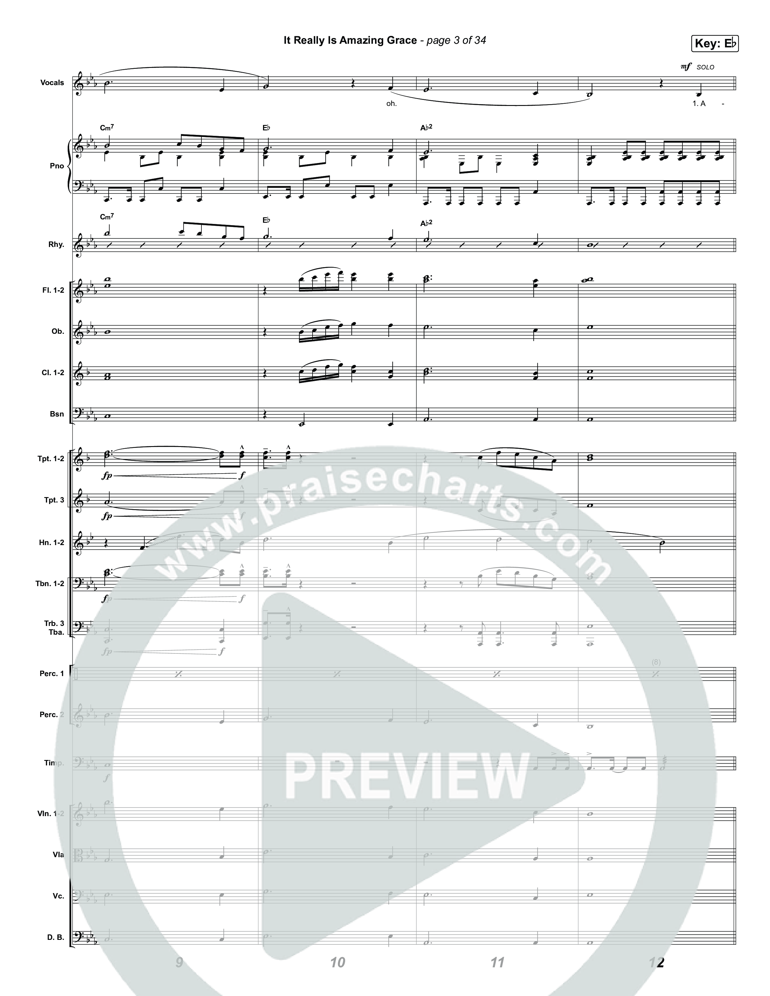 It Really Is Amazing Grace (Unison/2-Part) Orchestration (Phil Wickham / Crowder / Arr. Luke Gambill)