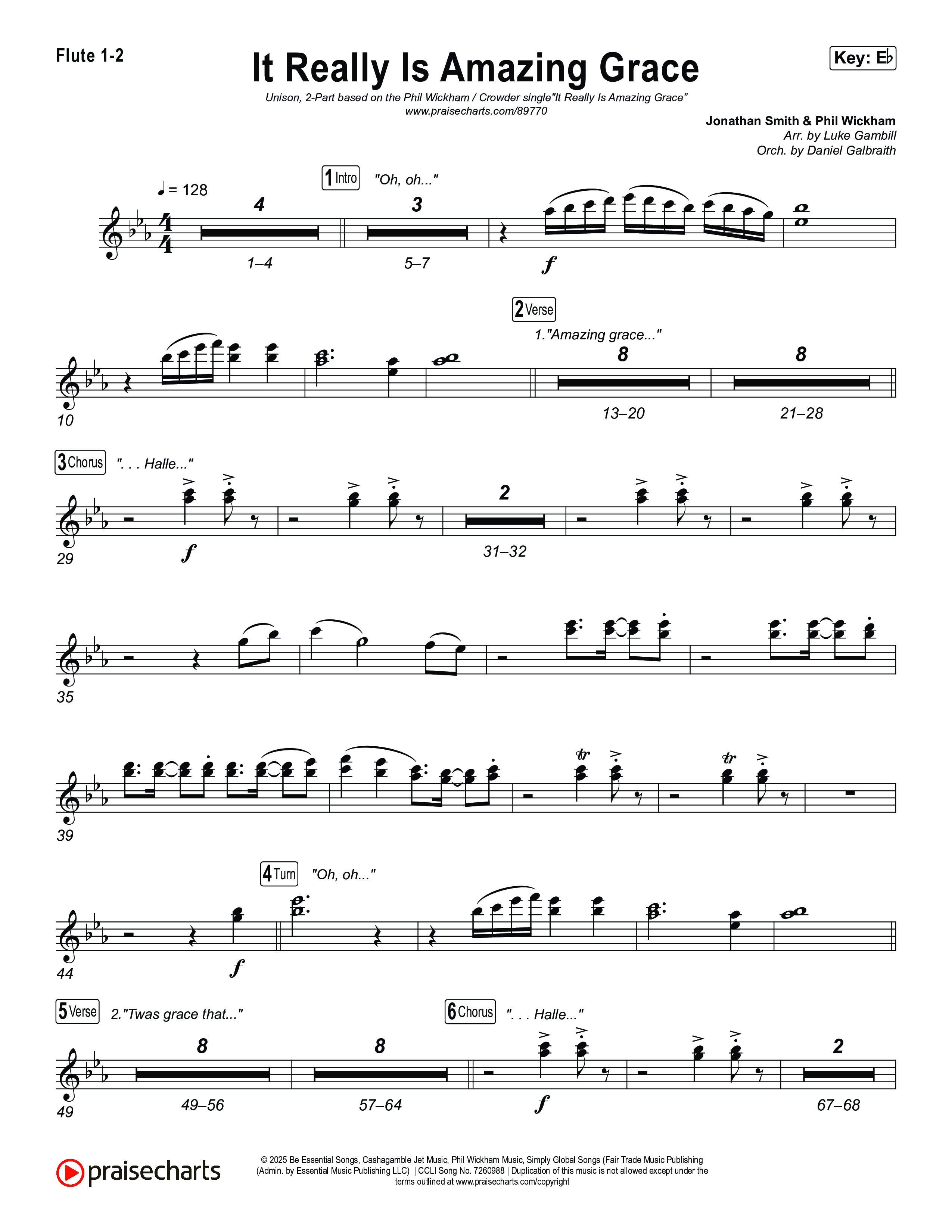 It Really Is Amazing Grace (Unison/2-Part) Wind Pack (Phil Wickham / Crowder / Arr. Luke Gambill)