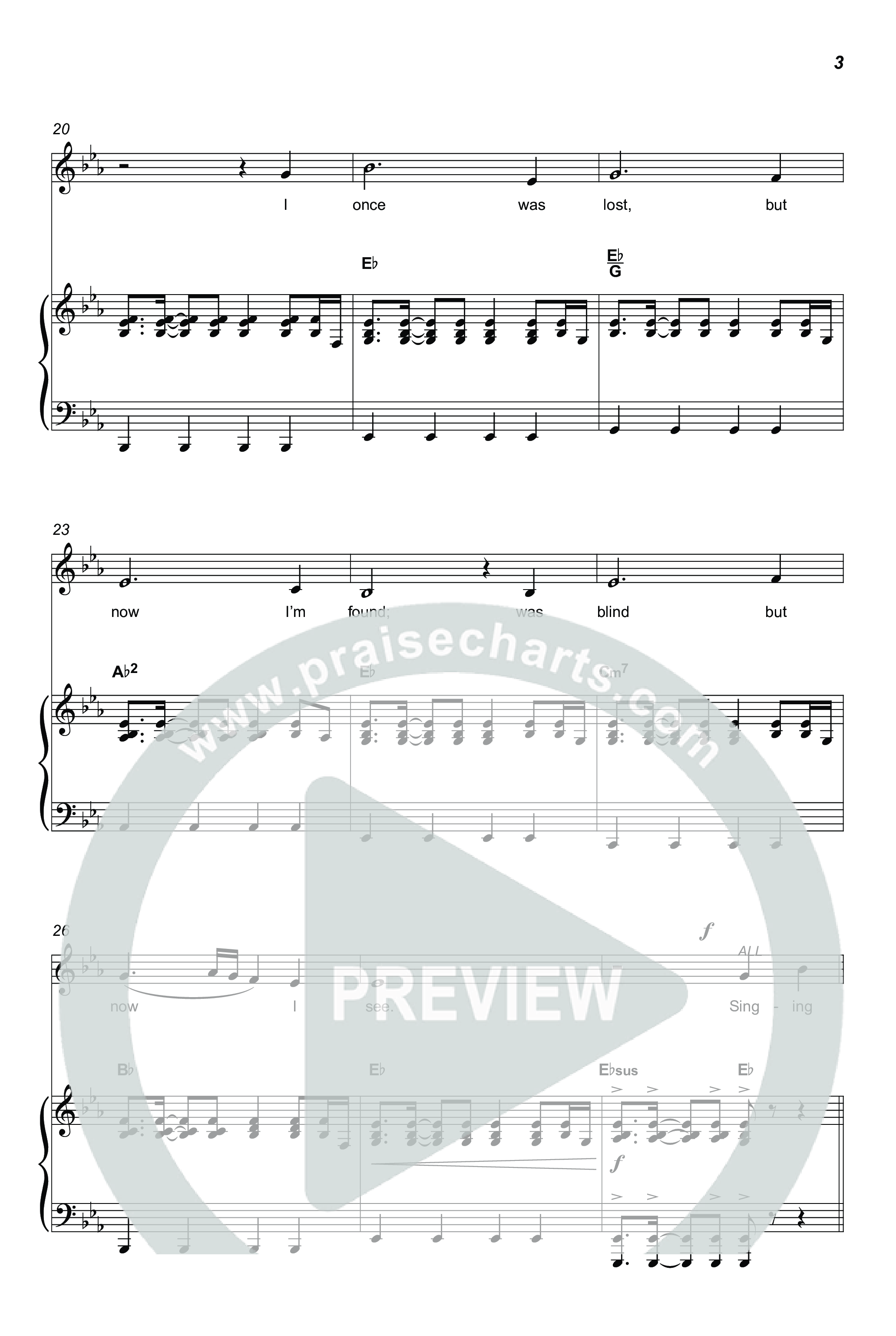 It Really Is Amazing Grace (Unison/2-Part) Octavo (Uni/2-Part & Pno) (Phil Wickham / Crowder / Arr. Luke Gambill)