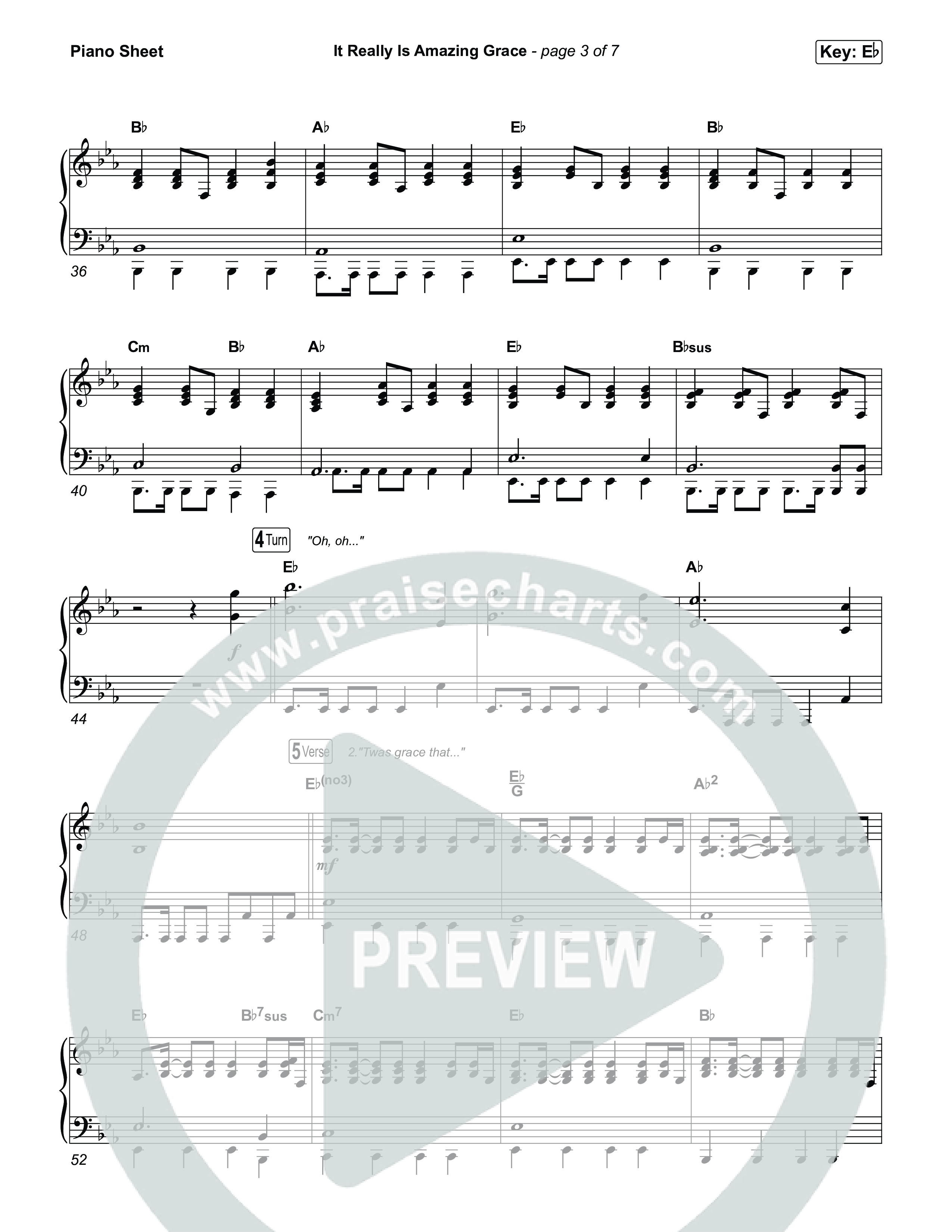 It Really Is Amazing Grace (Unison/2-Part) Piano Sheet (Phil Wickham / Crowder / Arr. Luke Gambill)
