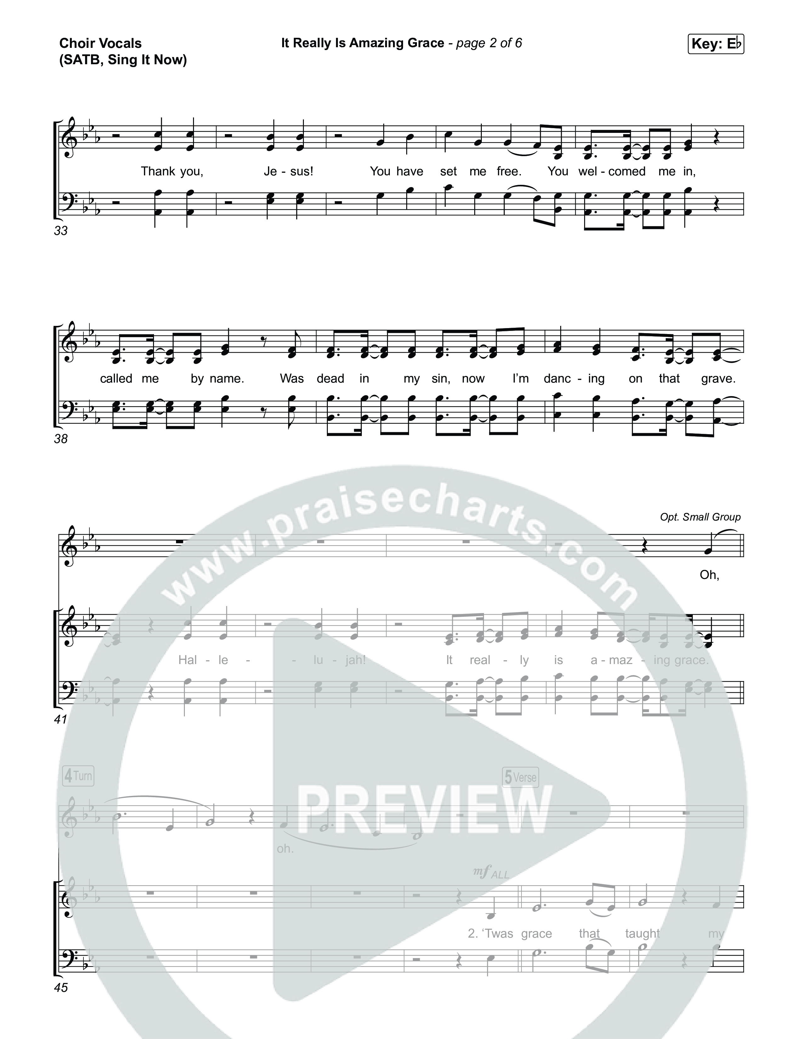 It Really Is Amazing Grace (Sing It Now) Choir Sheet (SATB) (Phil Wickham / Crowder / Arr. Luke Gambill)