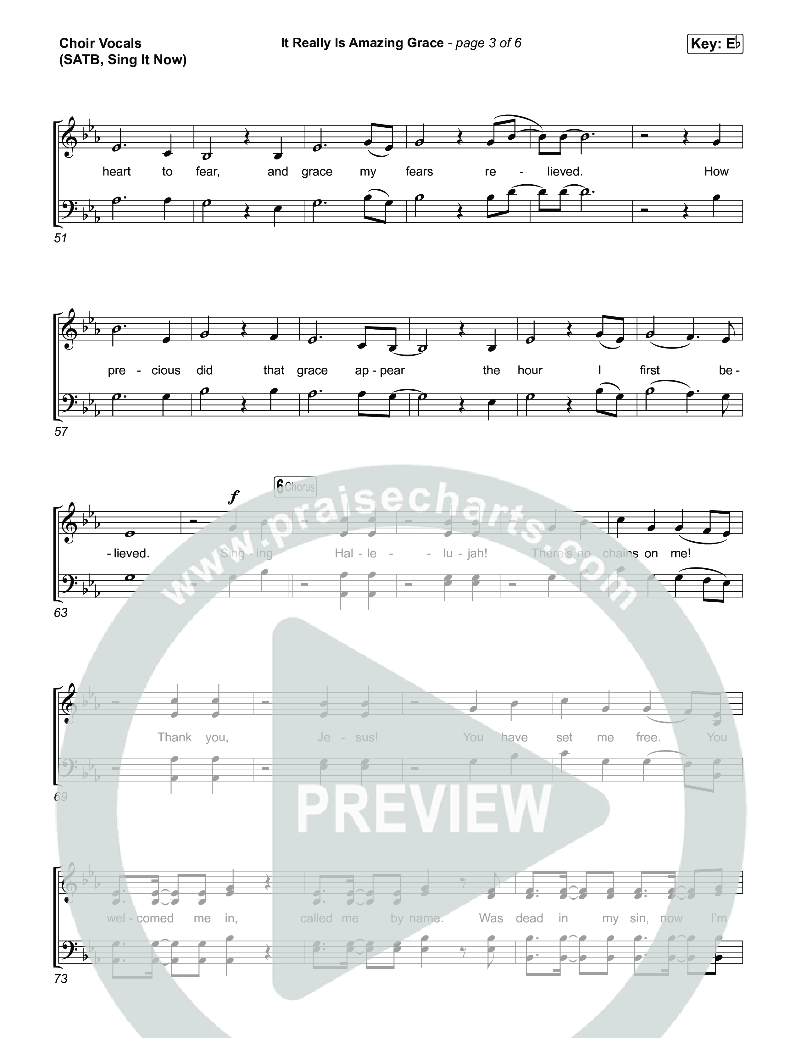 It Really Is Amazing Grace (Sing It Now) Choir Sheet (SATB) (Phil Wickham / Crowder / Arr. Luke Gambill)