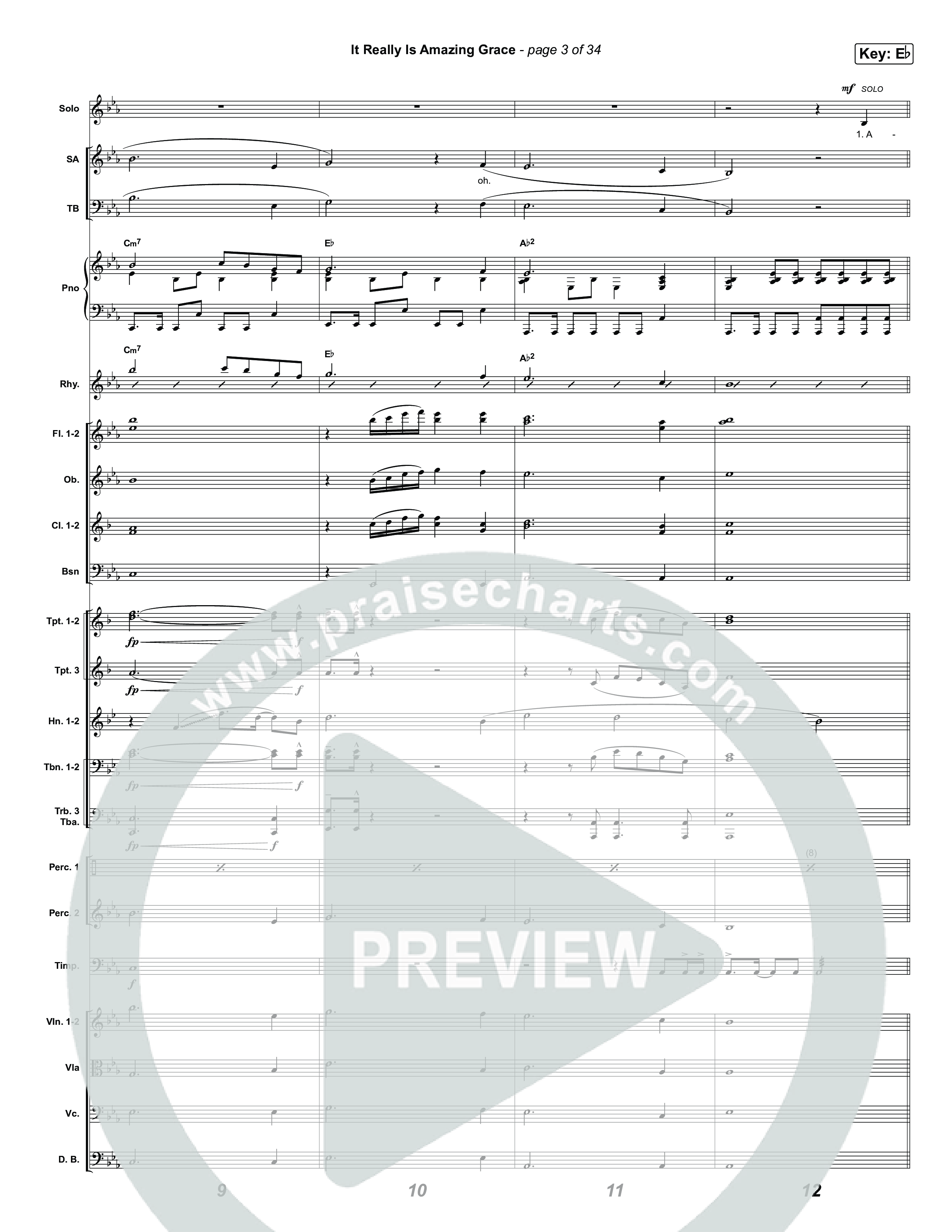 It Really Is Amazing Grace (Sing It Now) Orchestration (Phil Wickham / Crowder / Arr. Luke Gambill)