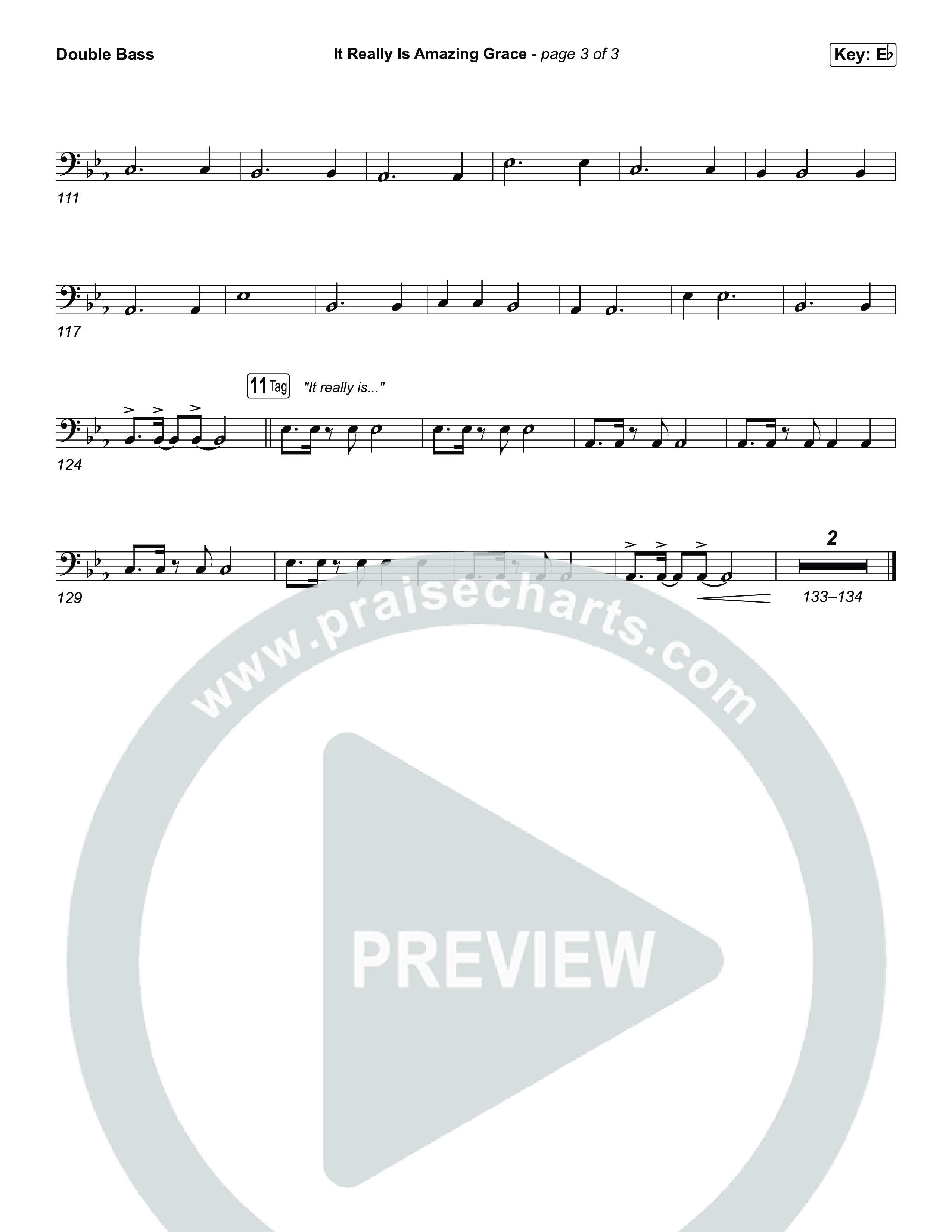 It Really Is Amazing Grace (Sing It Now) Double Bass (Phil Wickham / Crowder / Arr. Luke Gambill)