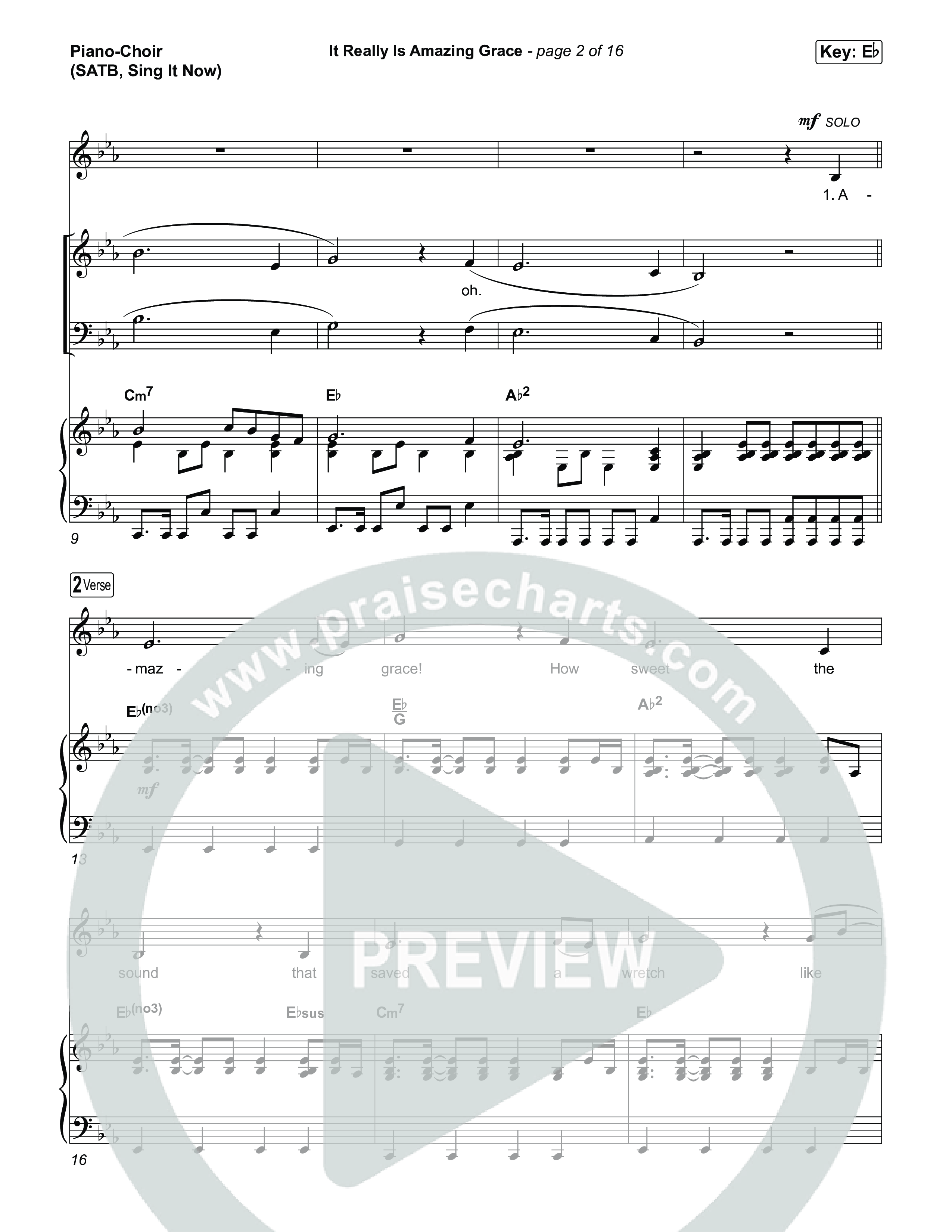 It Really Is Amazing Grace (Sing It Now) Piano/Choir (SATB) (Phil Wickham / Crowder / Arr. Luke Gambill)