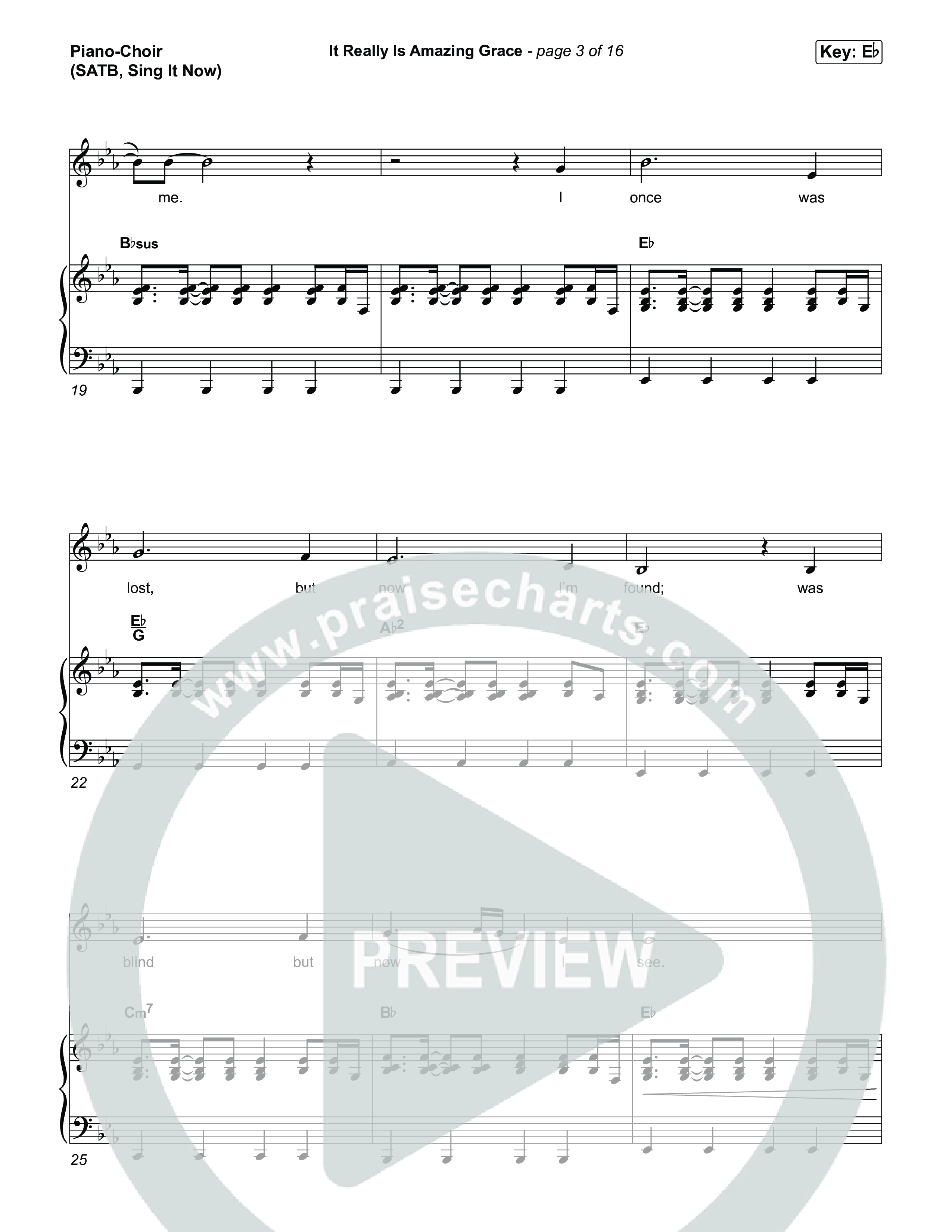 It Really Is Amazing Grace (Sing It Now) Piano/Choir (SATB) (Phil Wickham / Crowder / Arr. Luke Gambill)